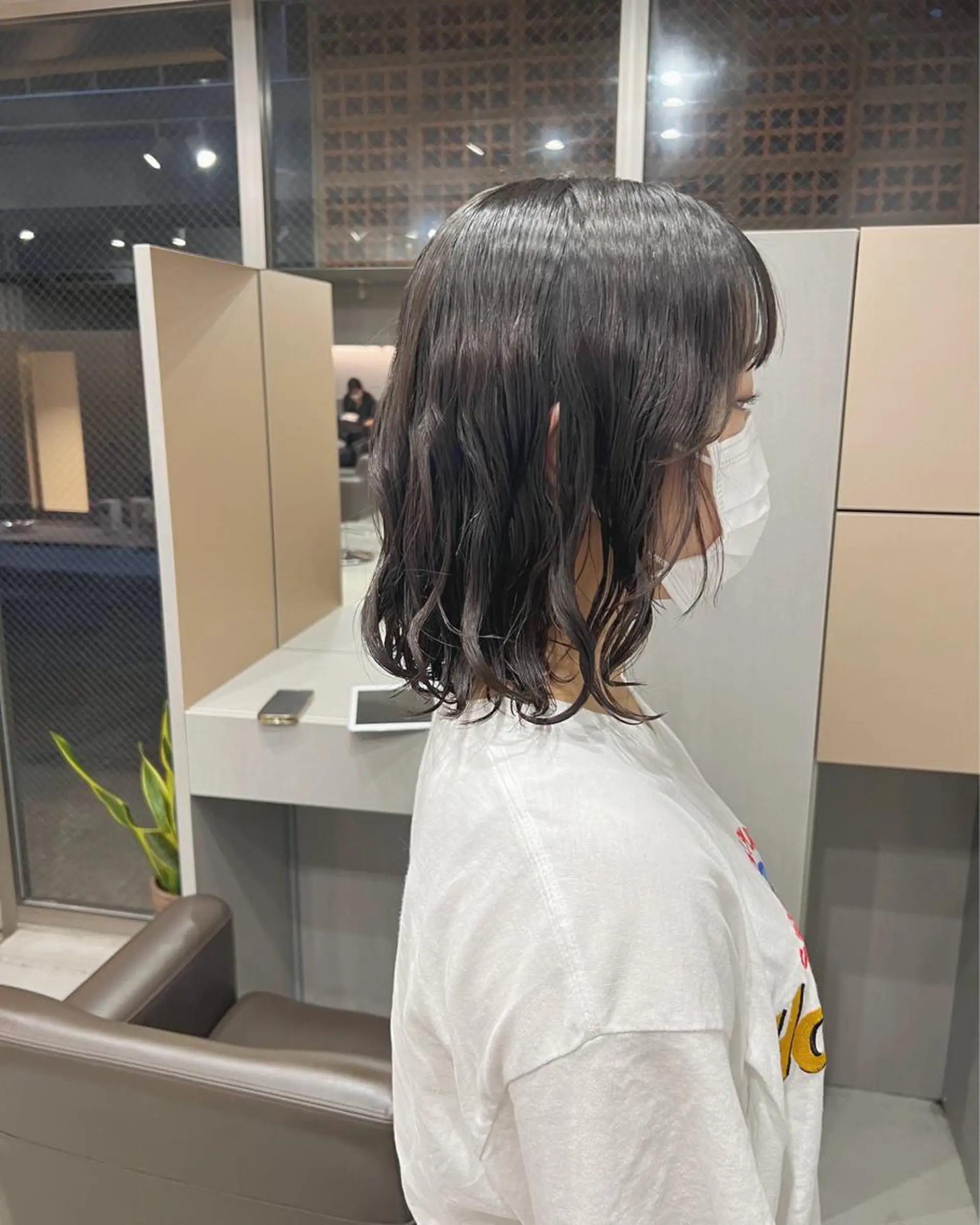 ミディアム パーマ ボブパーマコテ巻き風 パーマNo1深江秀平のヘアスタイル