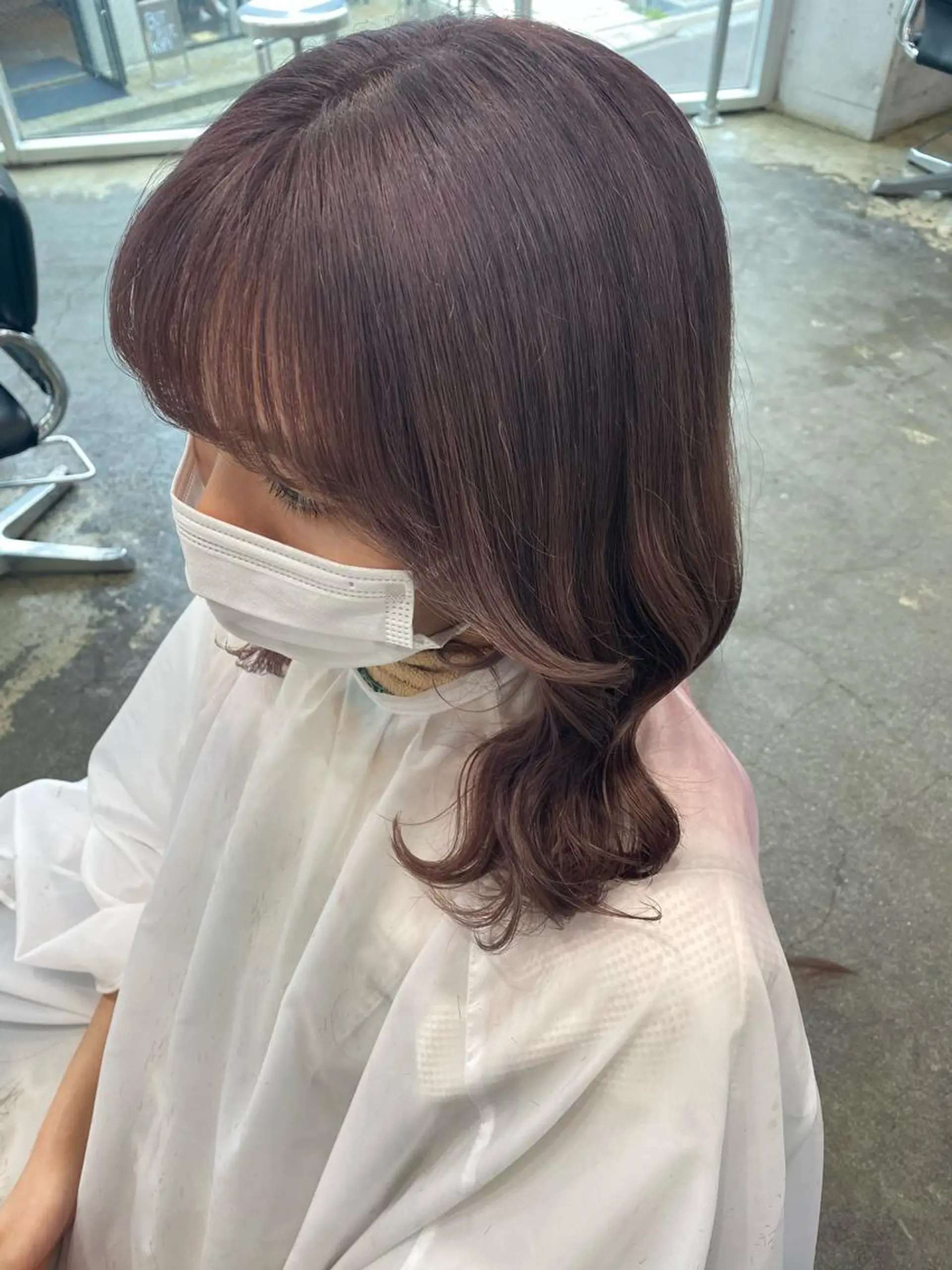 ミディアム カラー 💗💗韓国レイヤー yu-ki💗💗のヘアスタイル