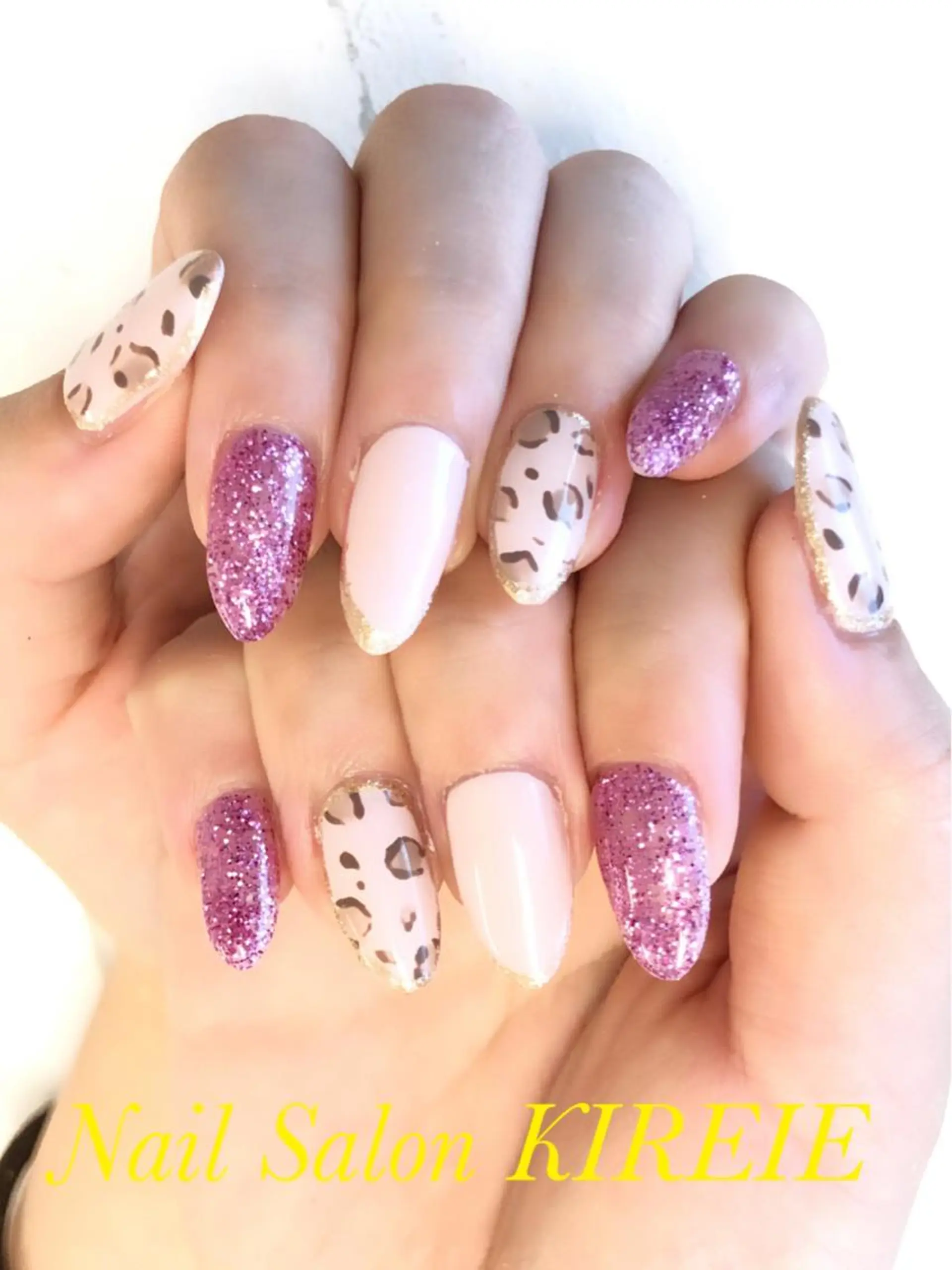 カラー ネイル アニマル柄 KIREIE NAILSのネイルデザイン