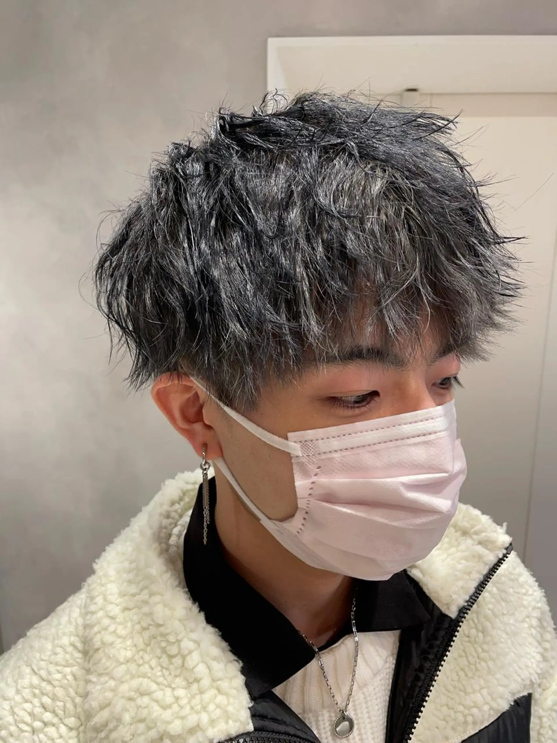 ショート カラー メンズ カット ヘアカラー トリートメント 渋谷レイヤーカット/ 暖色艶カラー🩵高橋のヘアスタイル