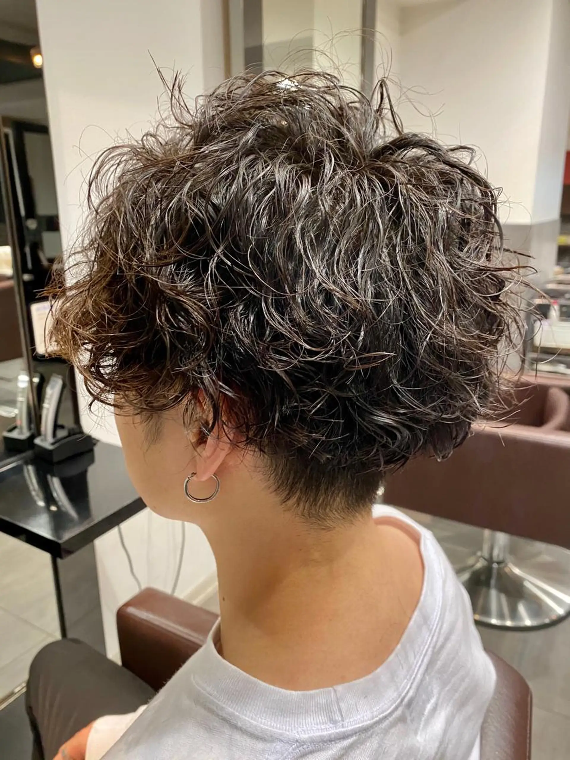 パーマ メンズ カット パーマ ⭕️メンズパーマ⭕️ 山口　裕太郎のヘアスタイル