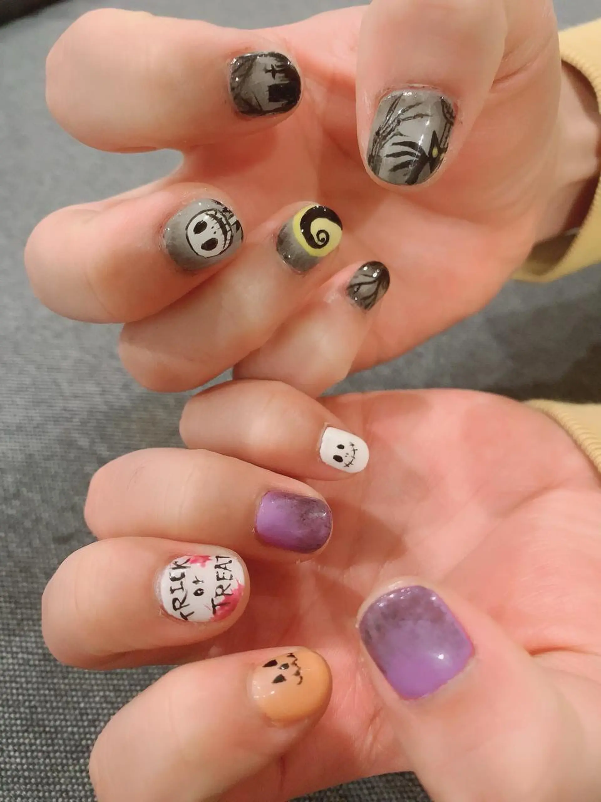 ネイル アートネイル ハロウィン メンズネイル LAZO所属・あおやぎ ゆきこのネイルデザイン