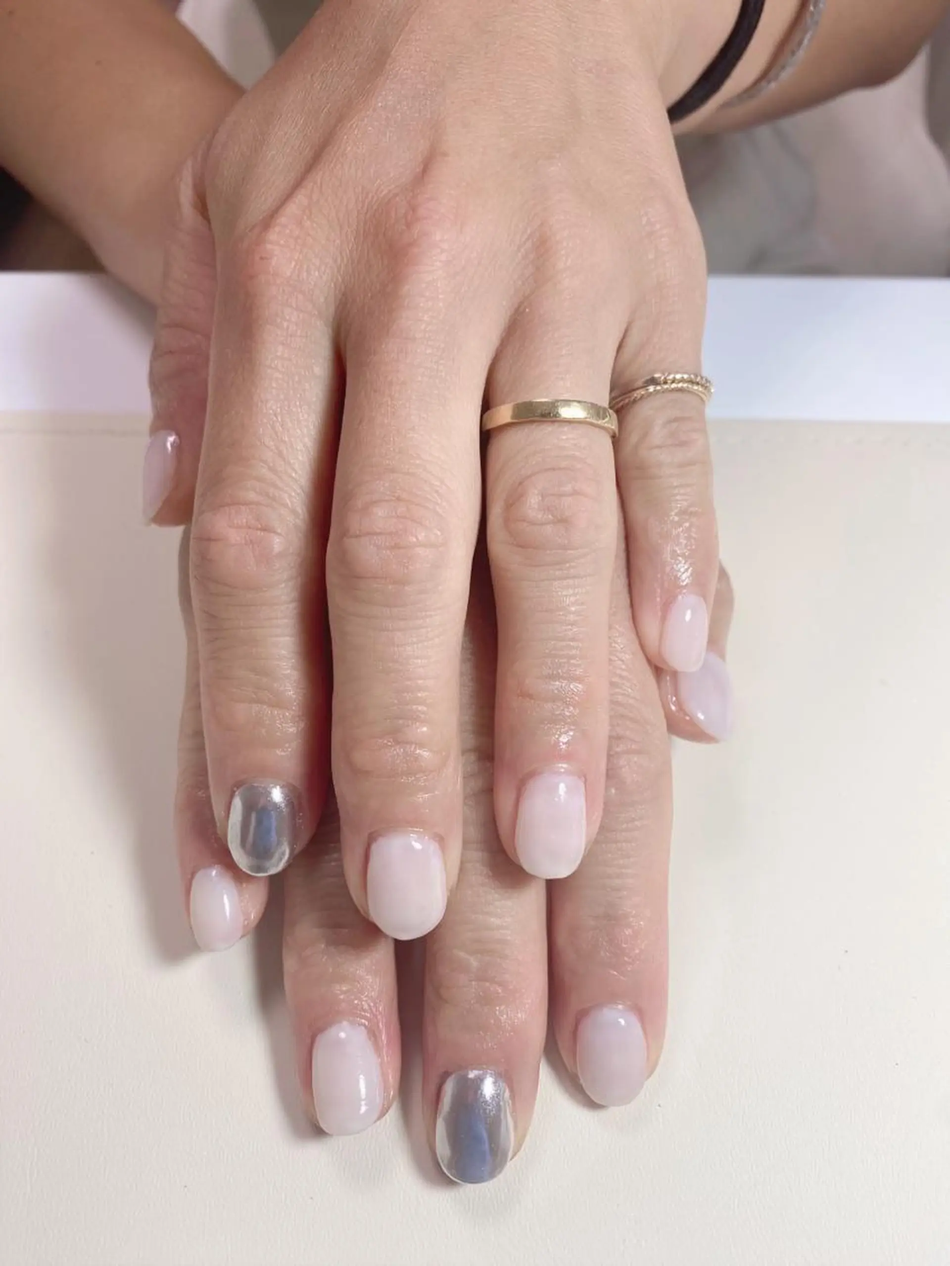 ネイル ミラーネイル ハンドネイル Nail Salon K 🧸美爪育成のネイルデザイン