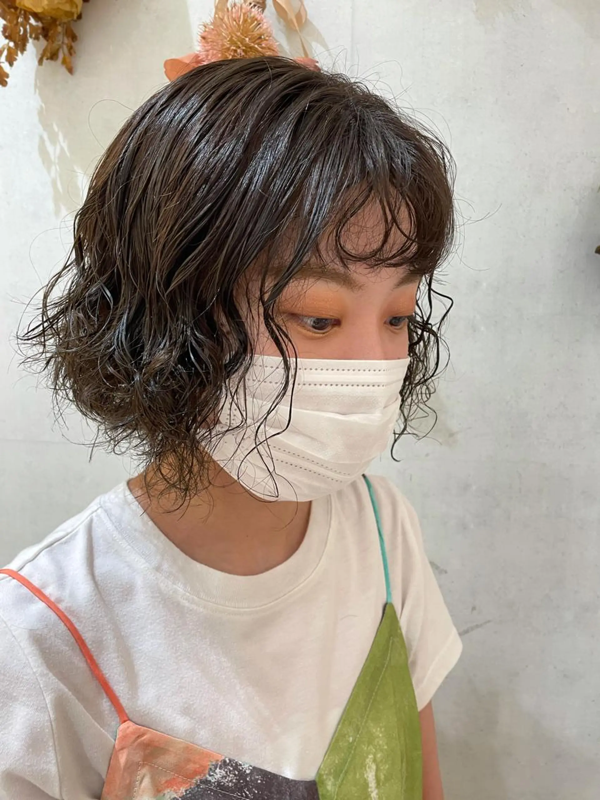 ミディアム カラー パーマ 🩵ANELA東口 齋藤琴音💚のマツエク・マツパデザイン