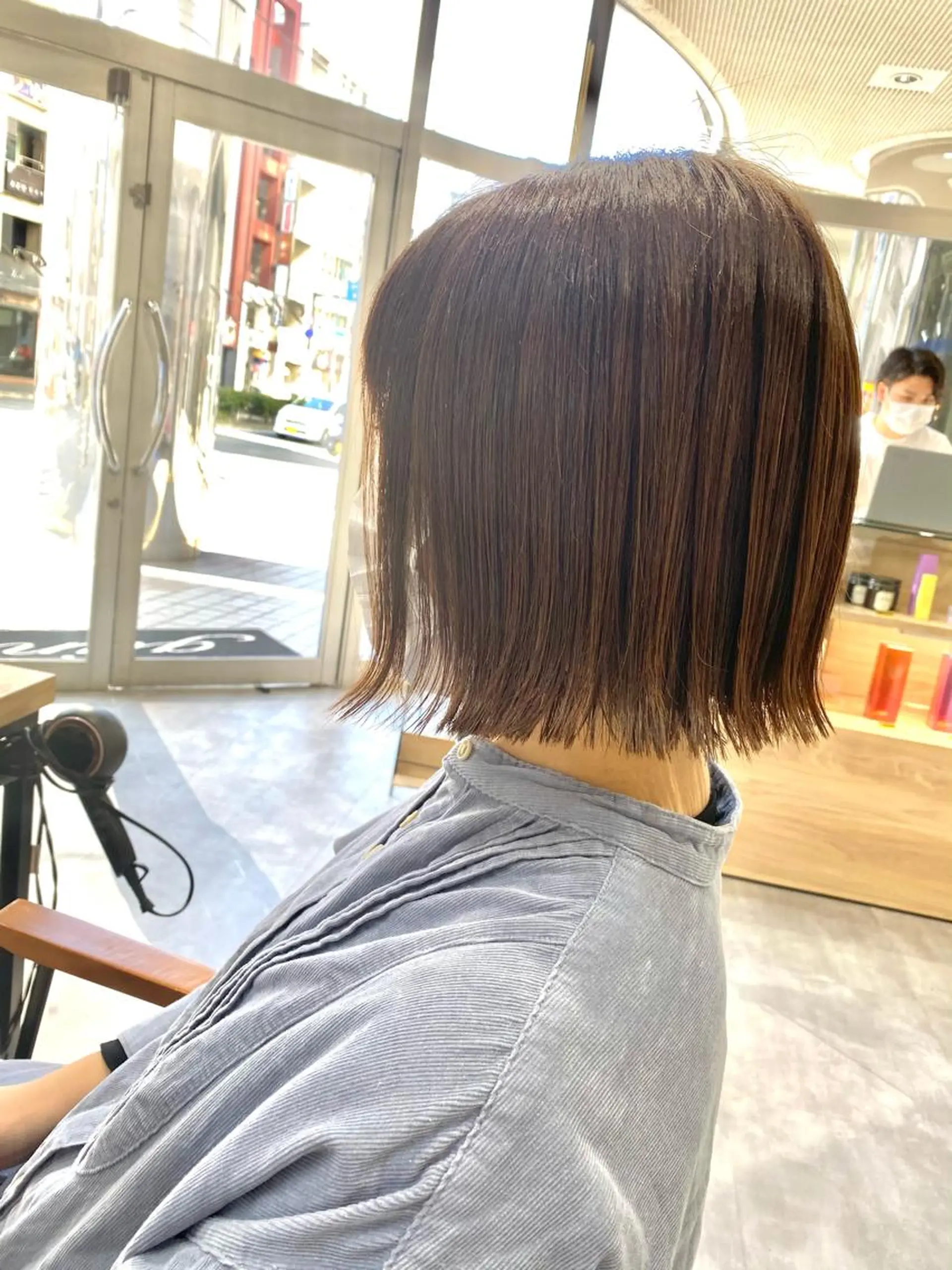 ショート 切りっぱなしボブ ボブ カット ヘアカラー トリートメント SABO 草薙店【サボ】所属・🍃ボブ&ショート 特化🍃髪質改善🍃のヘアスタイル