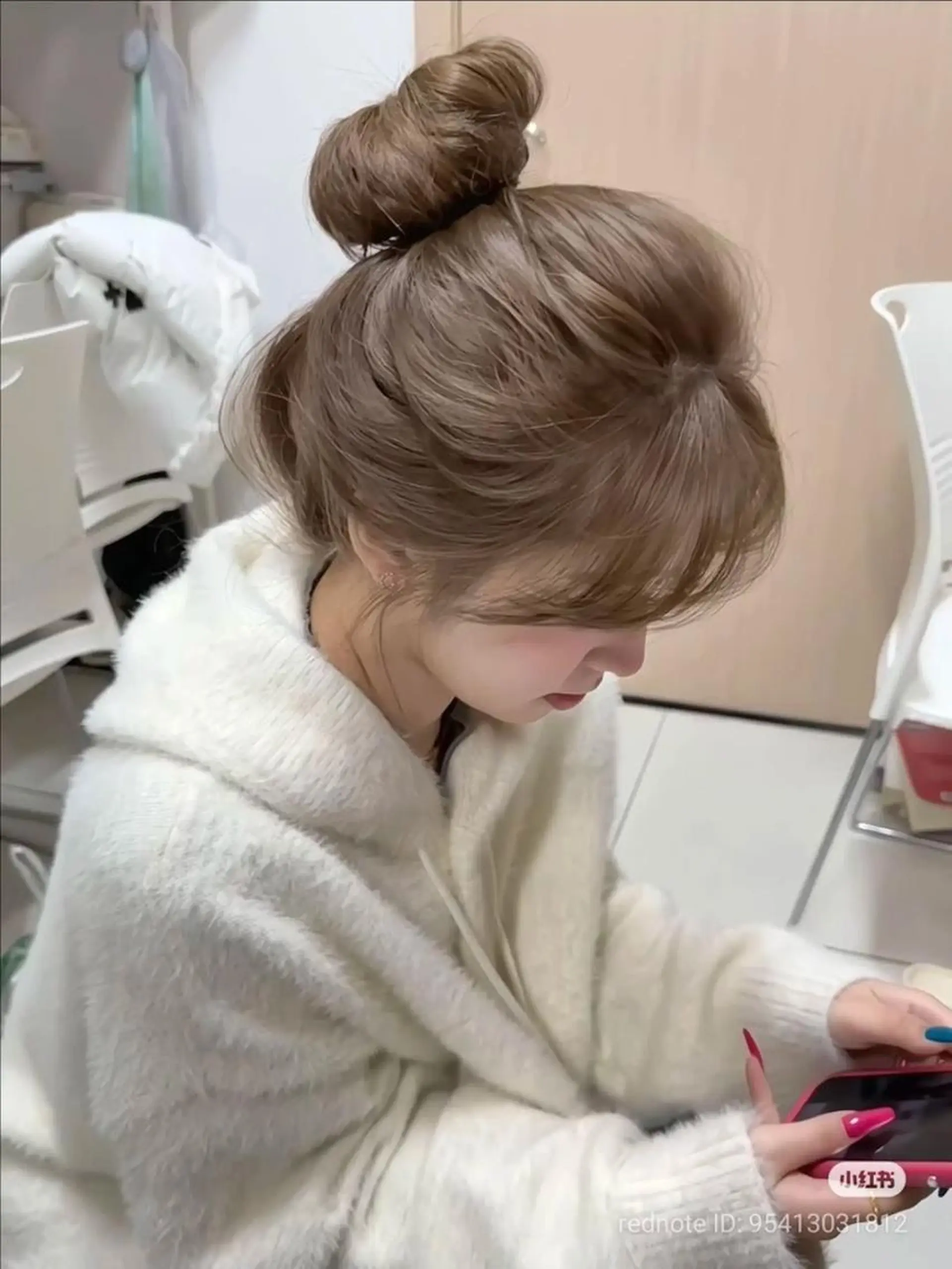 カラー カット ヘッドスパ ヘアセット 韓国ヘア🩶🇰🇷 透明感カラー🎀のヘアスタイル