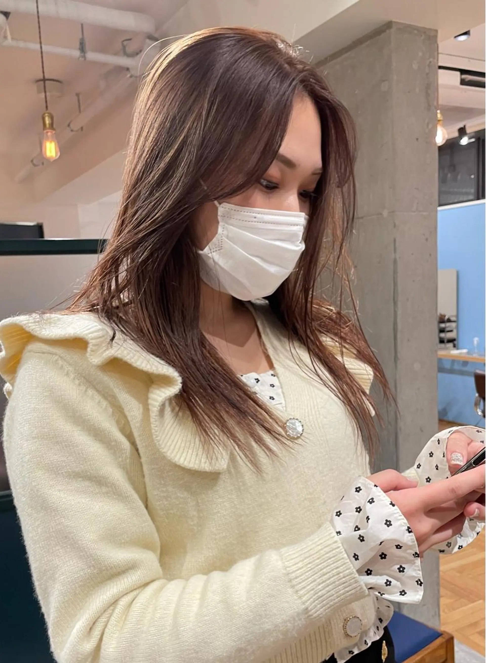 セミロング カラー パーマ ヘアアレンジ ネイル マツエク・マツパ Miku /ブリーチ/ボブのヘアスタイル