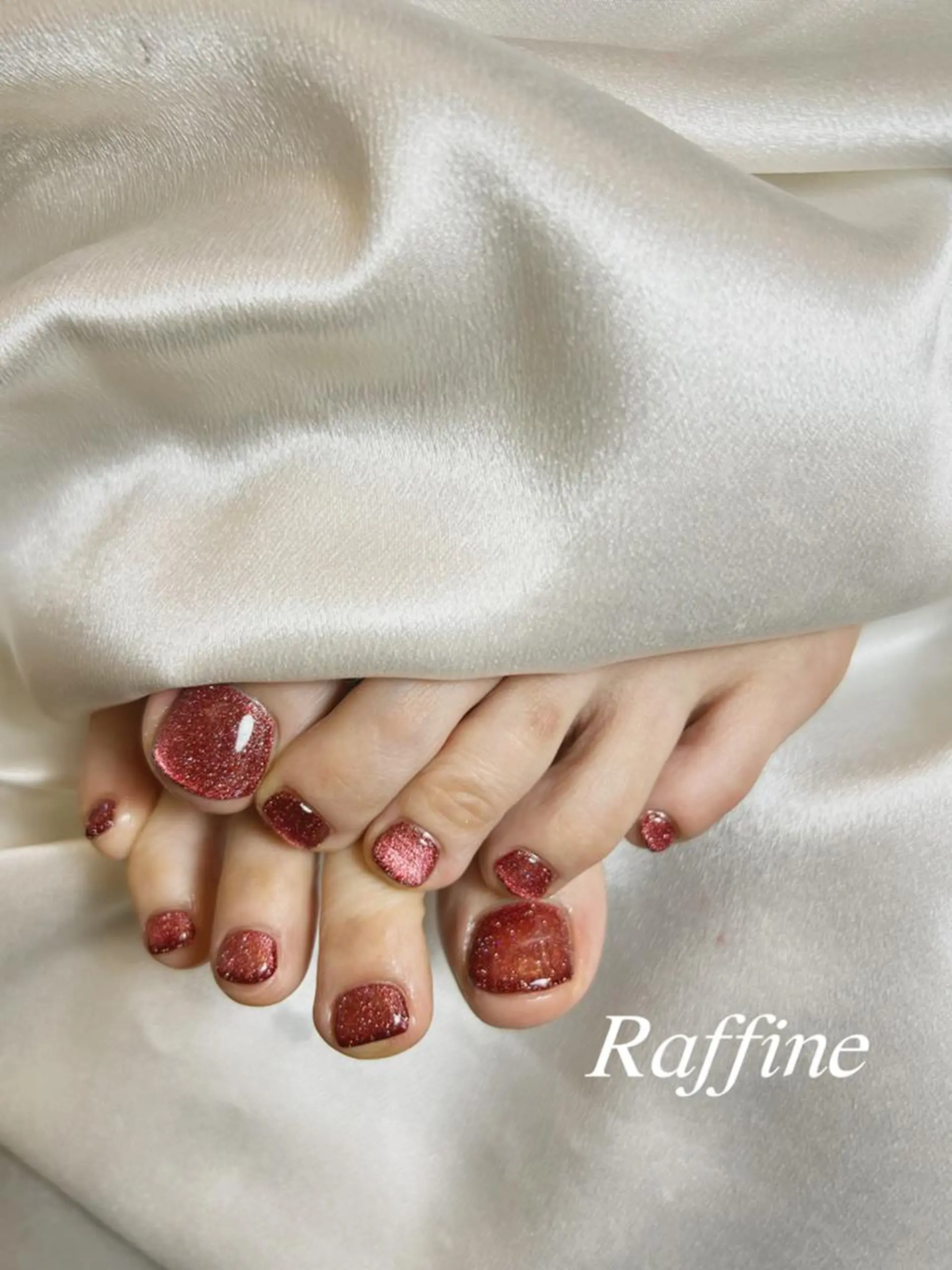 ネイル RAFFINE 月🦋🩵のネイルデザイン