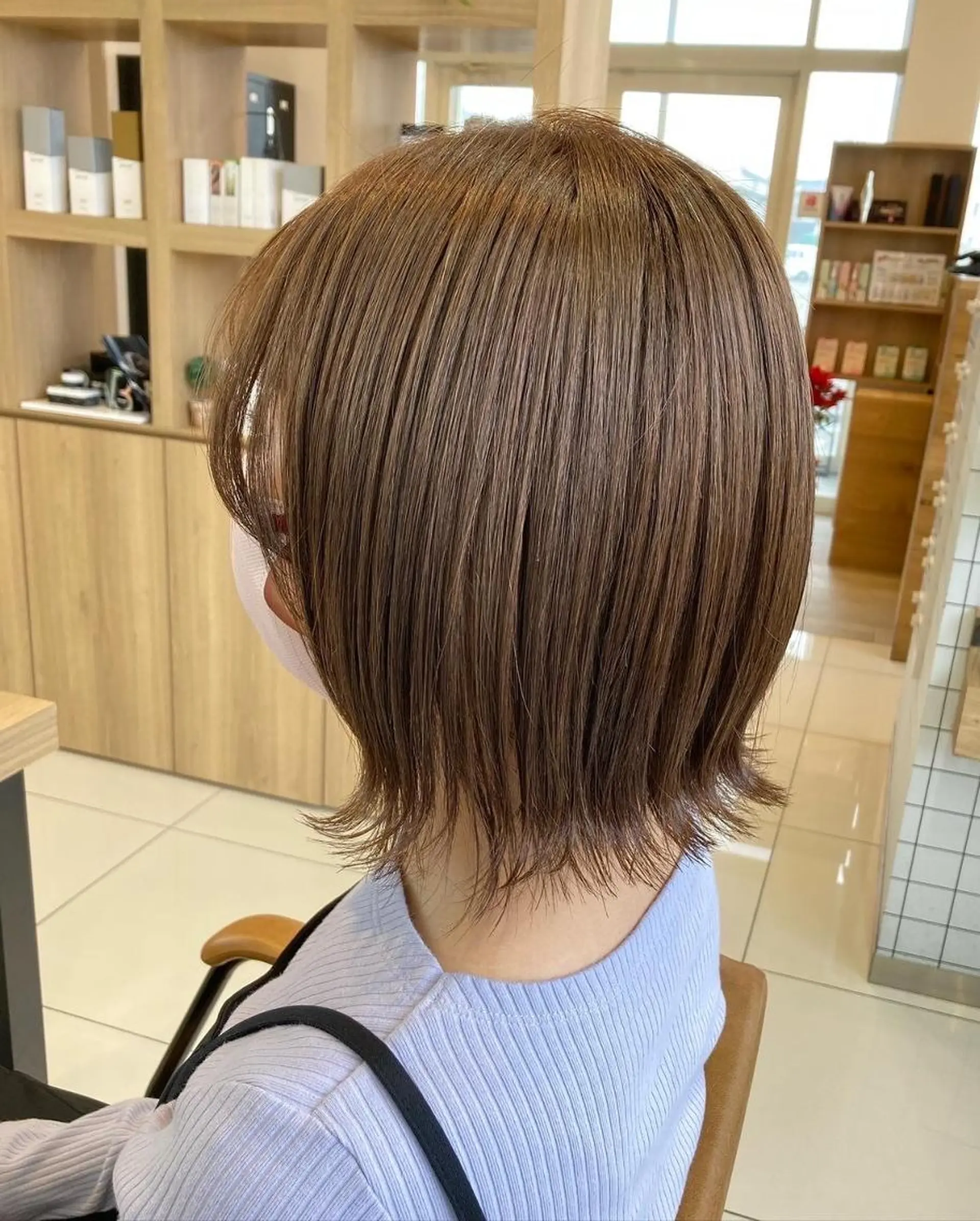 ミディアム カット ルクール柏崎店　亀山 由樹のヘアスタイル