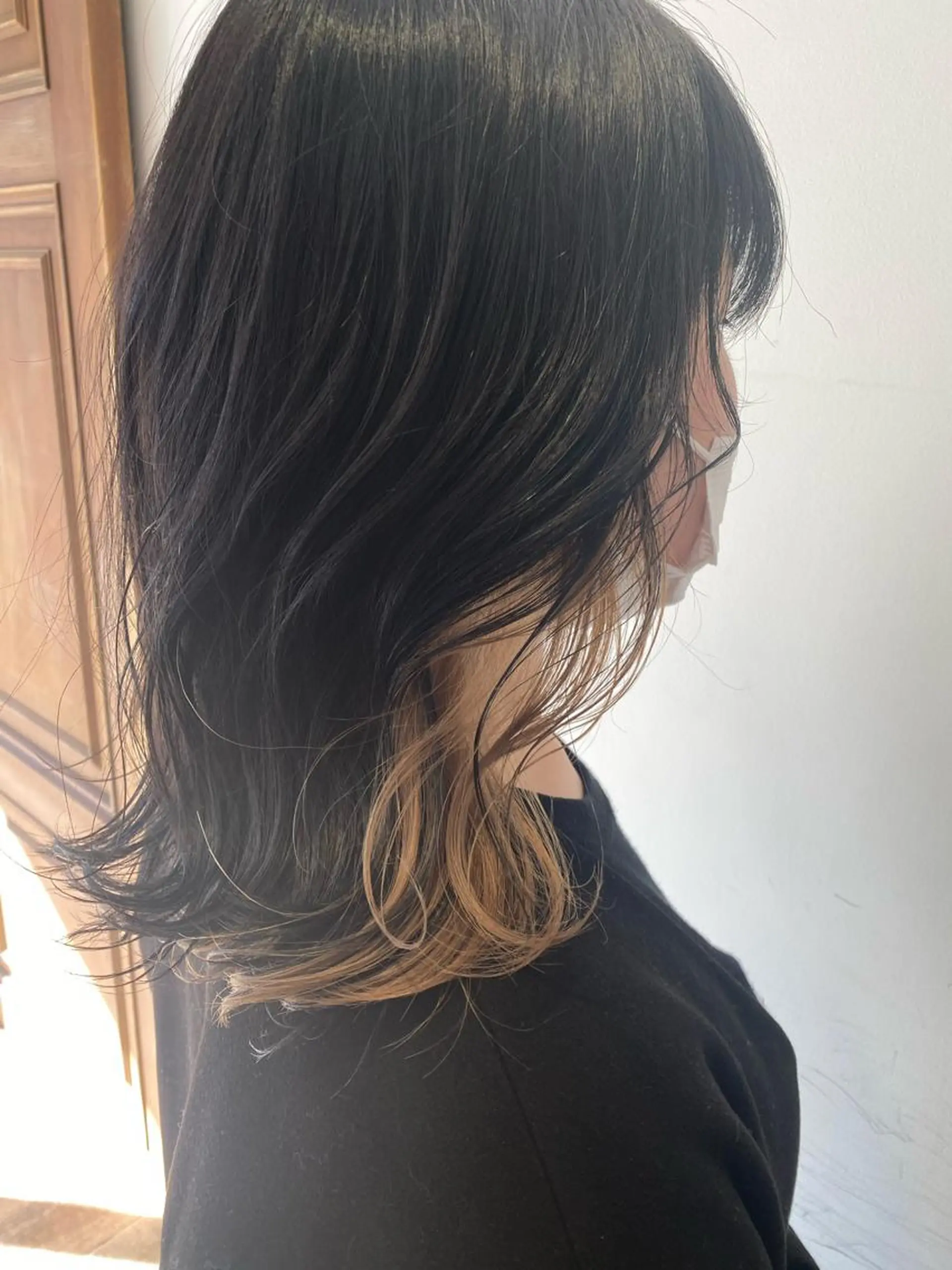 ミディアム カラー わかばやし ゆうこのヘアスタイル