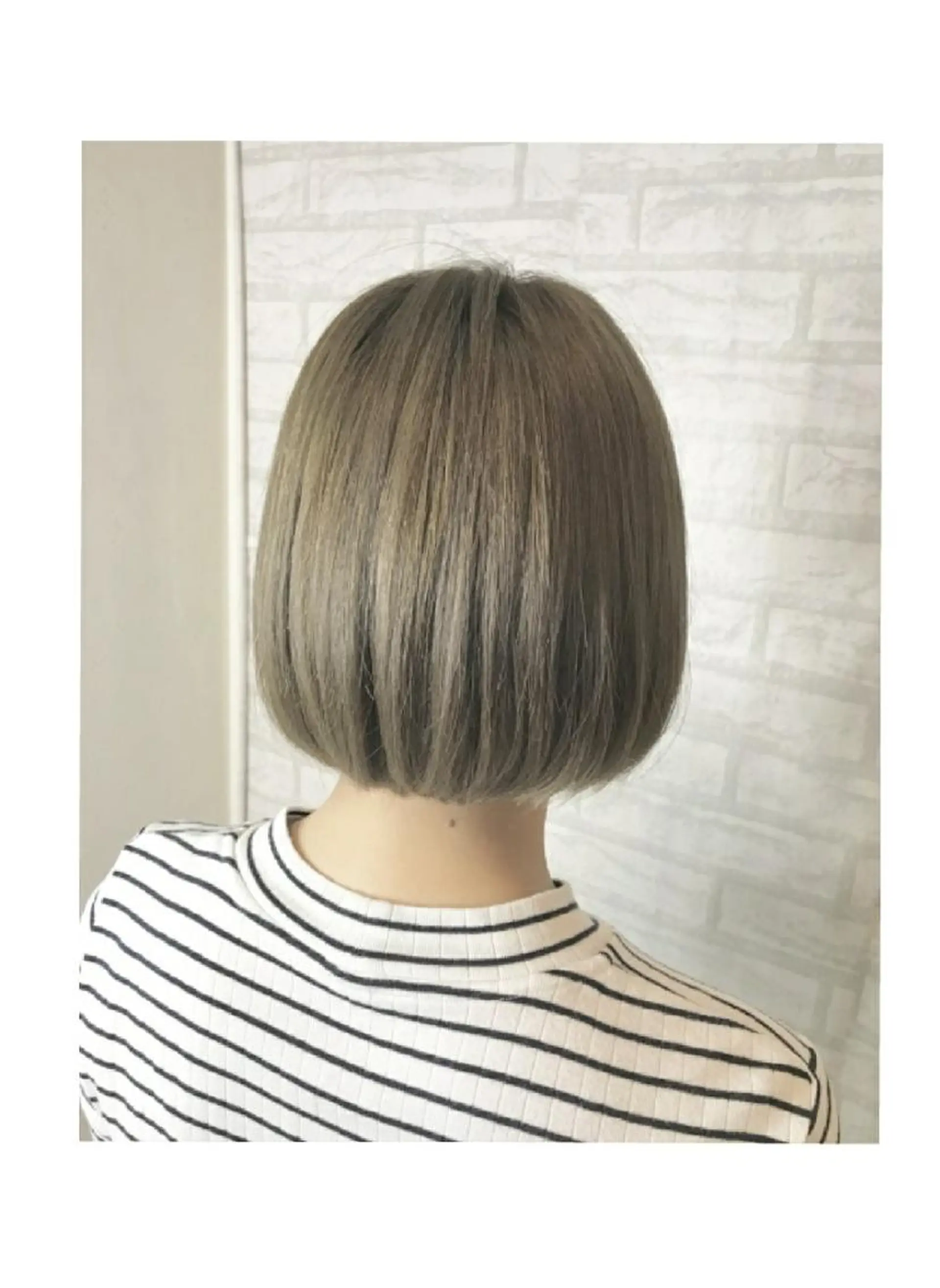 ミディアム カラー アッシュ JIL BLAN 京都所属・RU RIのヘアスタイル