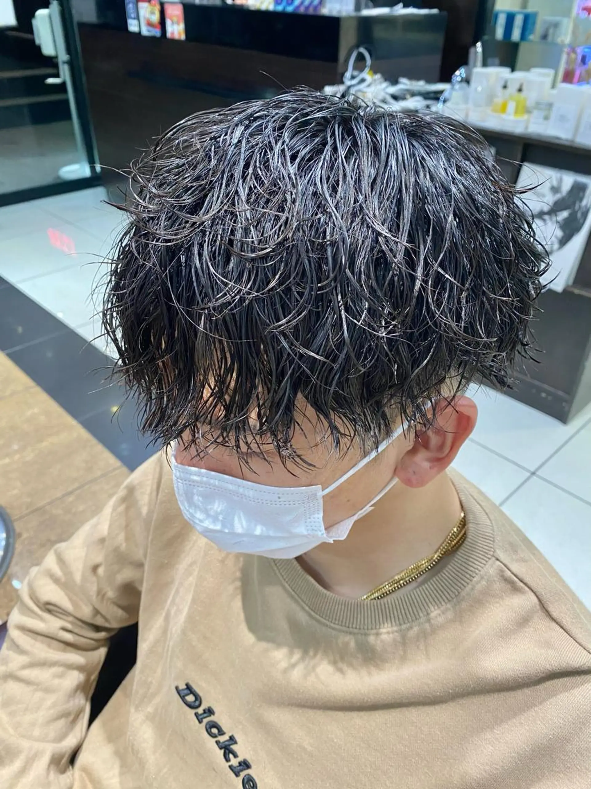 ショート パーマ メンズ カット パーマ 酸スト/フェザー パーマ/三谷海斗のヘアスタイル