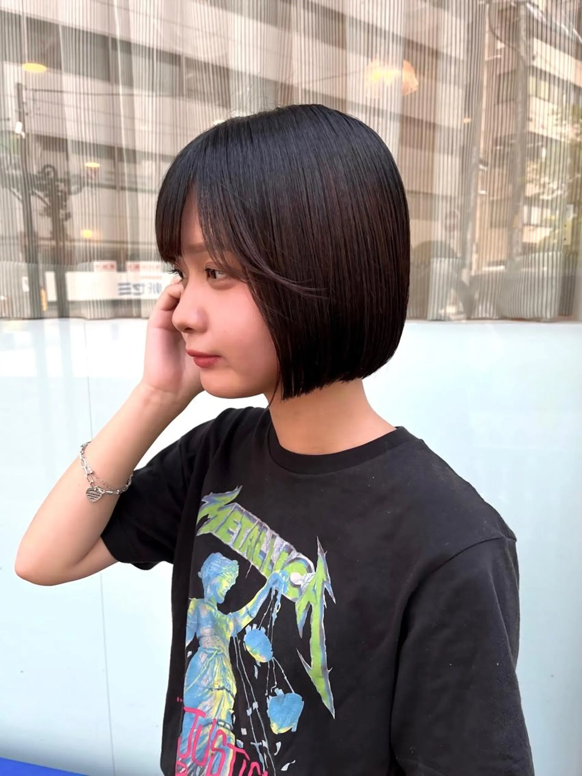 ショート カラー 尾崎隼大 レイヤー/韓国ヘアのヘアスタイル