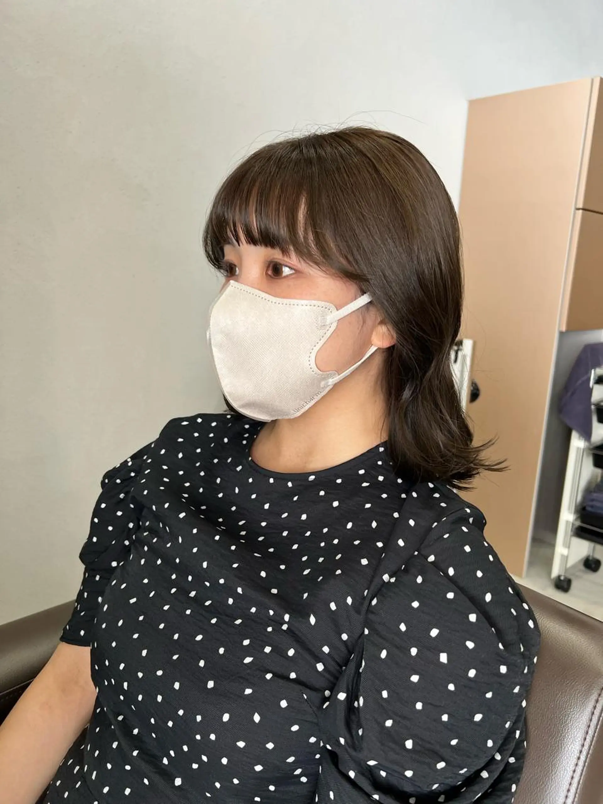 ミディアム カラー ボブパーマコテ巻き風 パーマNo1深江秀平のヘアスタイル