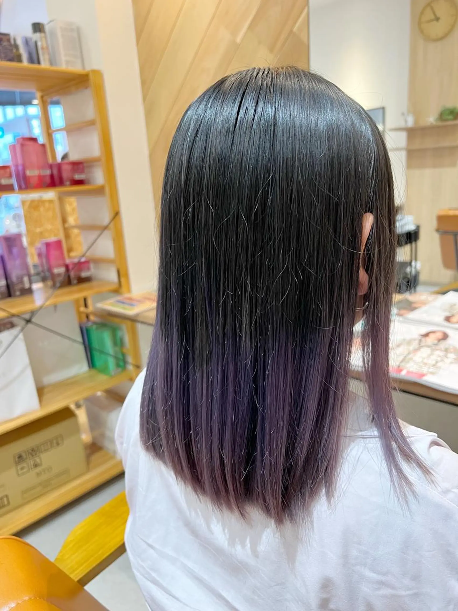 セミロング カラー グラデーションカラー Love&Hair Breit/店長下川のヘアスタイル