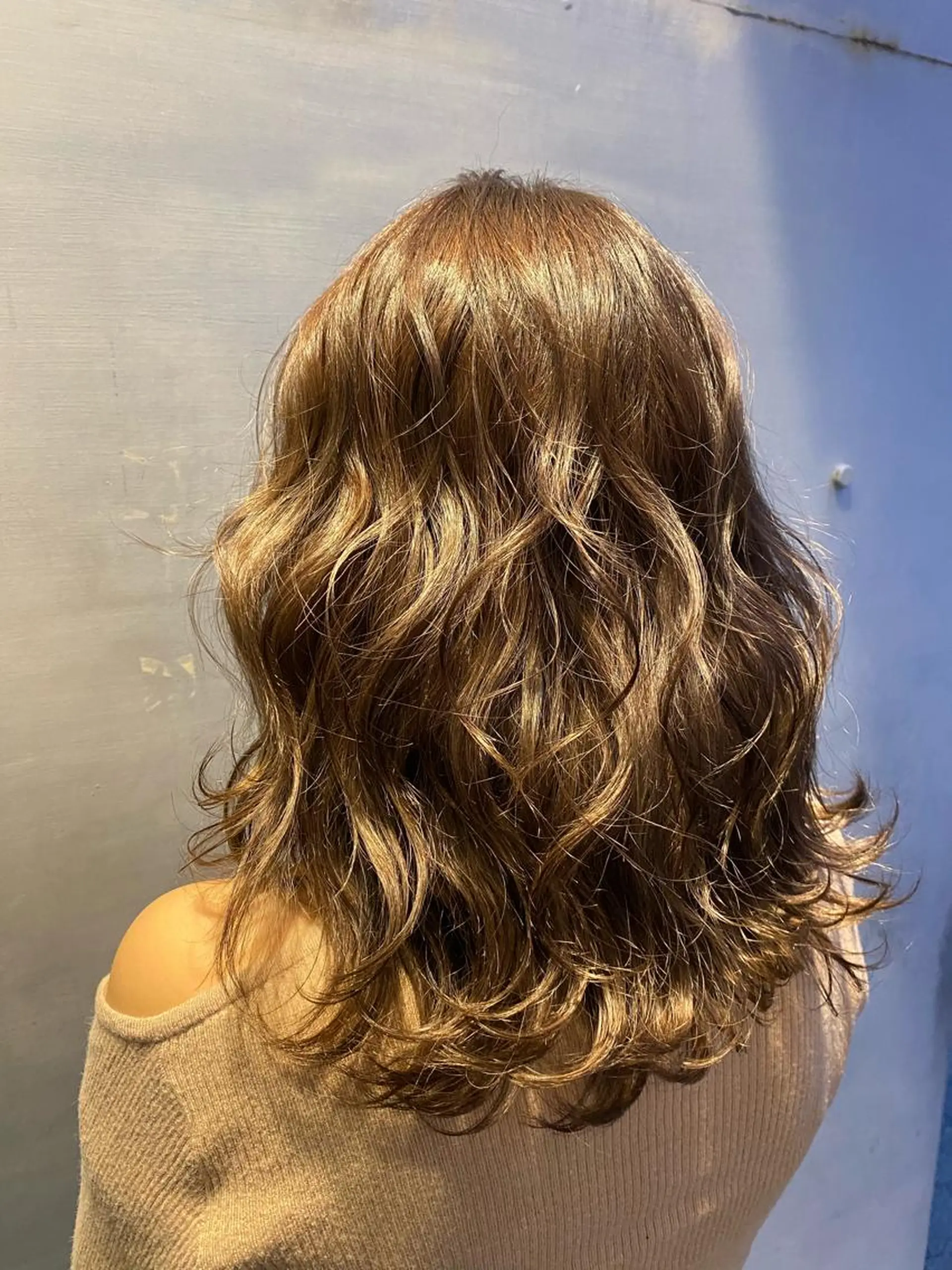 ミディアム カラー brace今里店店長 加井直樹のヘアスタイル