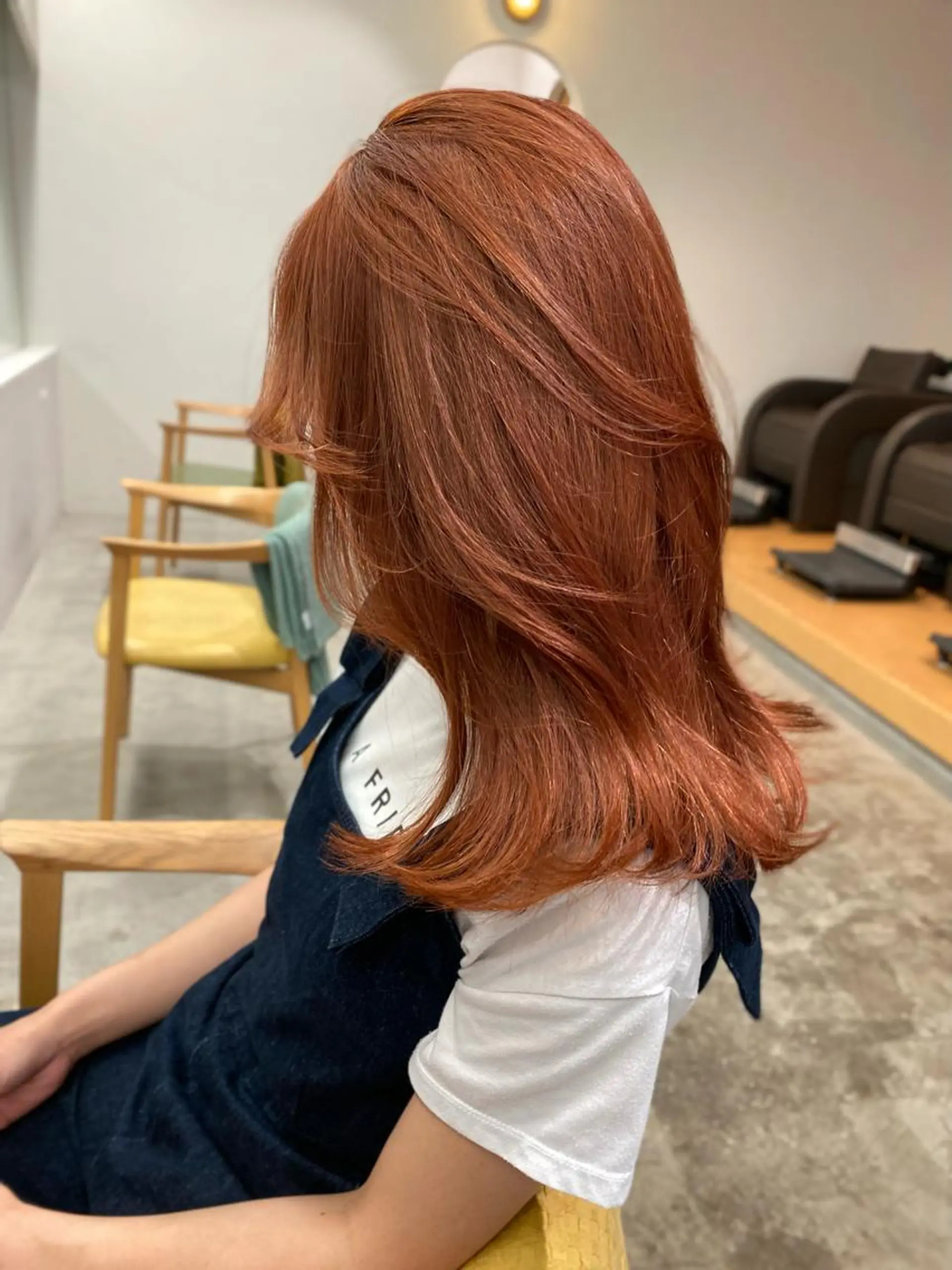 セミロング カラー カット ヘアカラー レイヤー/柔色 カラー/SAkiのヘアスタイル