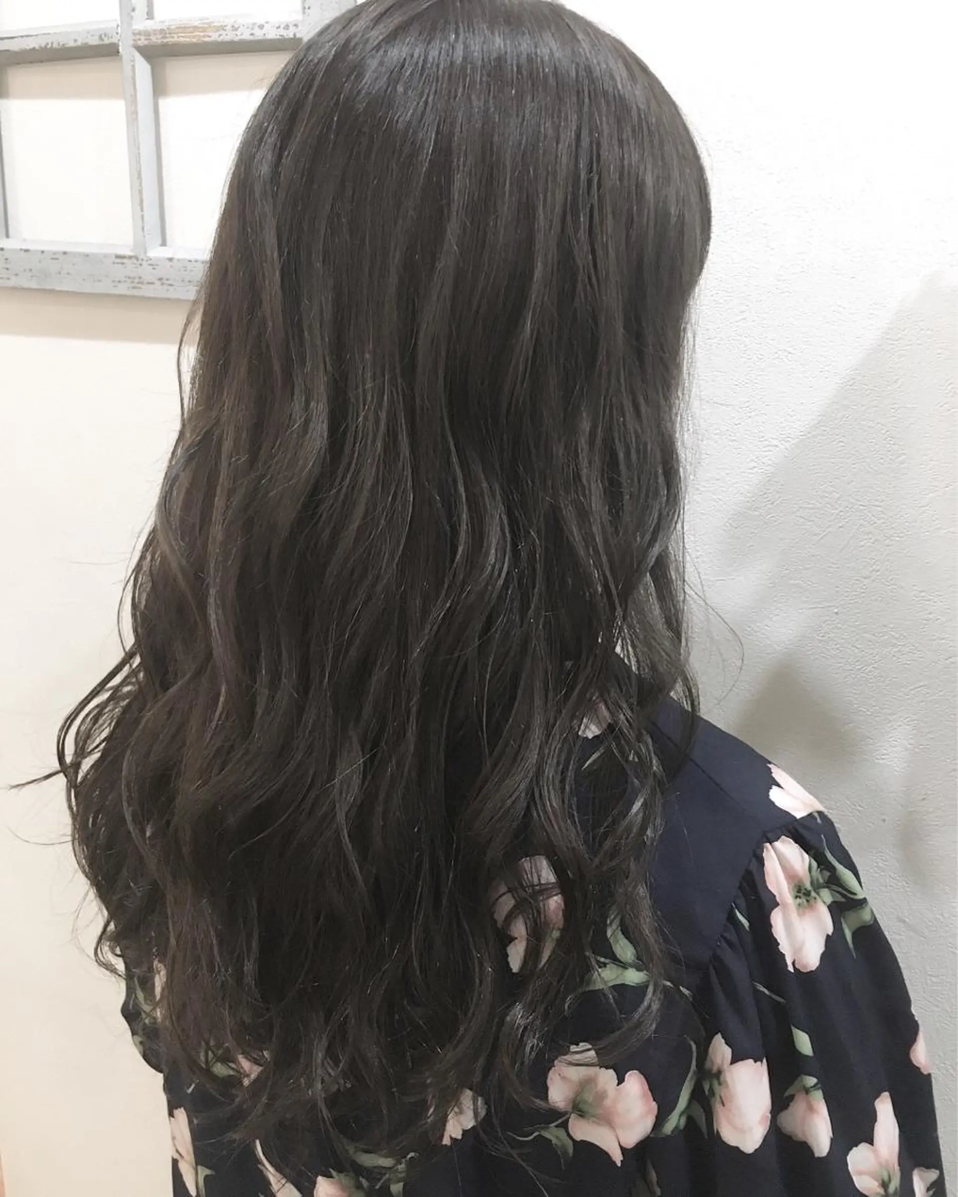 ロング カラー アッシュ アッシュグレー アッシュグレージュ グレージュ イルミナカラー hair salon Ranun髪質改善のヘアスタイル