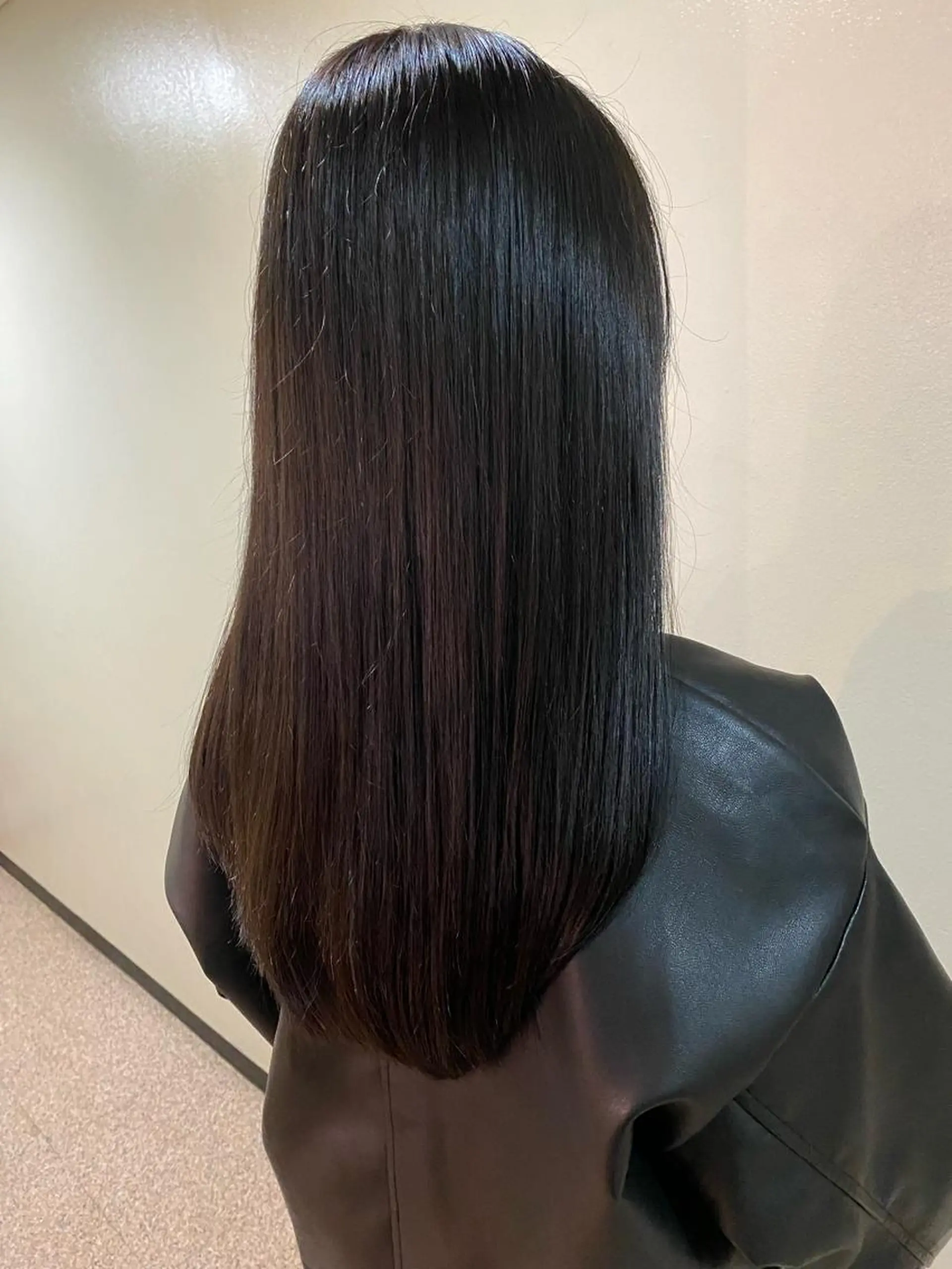 ロング レイヤーカット 【縮毛矯正髪質改善】 中山健太のヘアスタイル