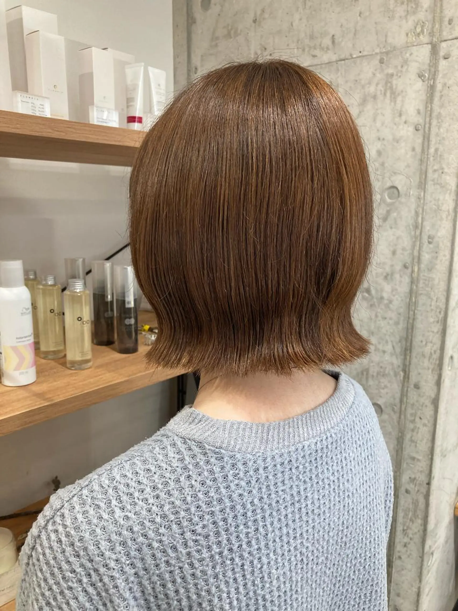 ショート カット ヘアカラー トリートメント ✨色持ちの良い艶 カラー✨蟹江真世のヘアスタイル
