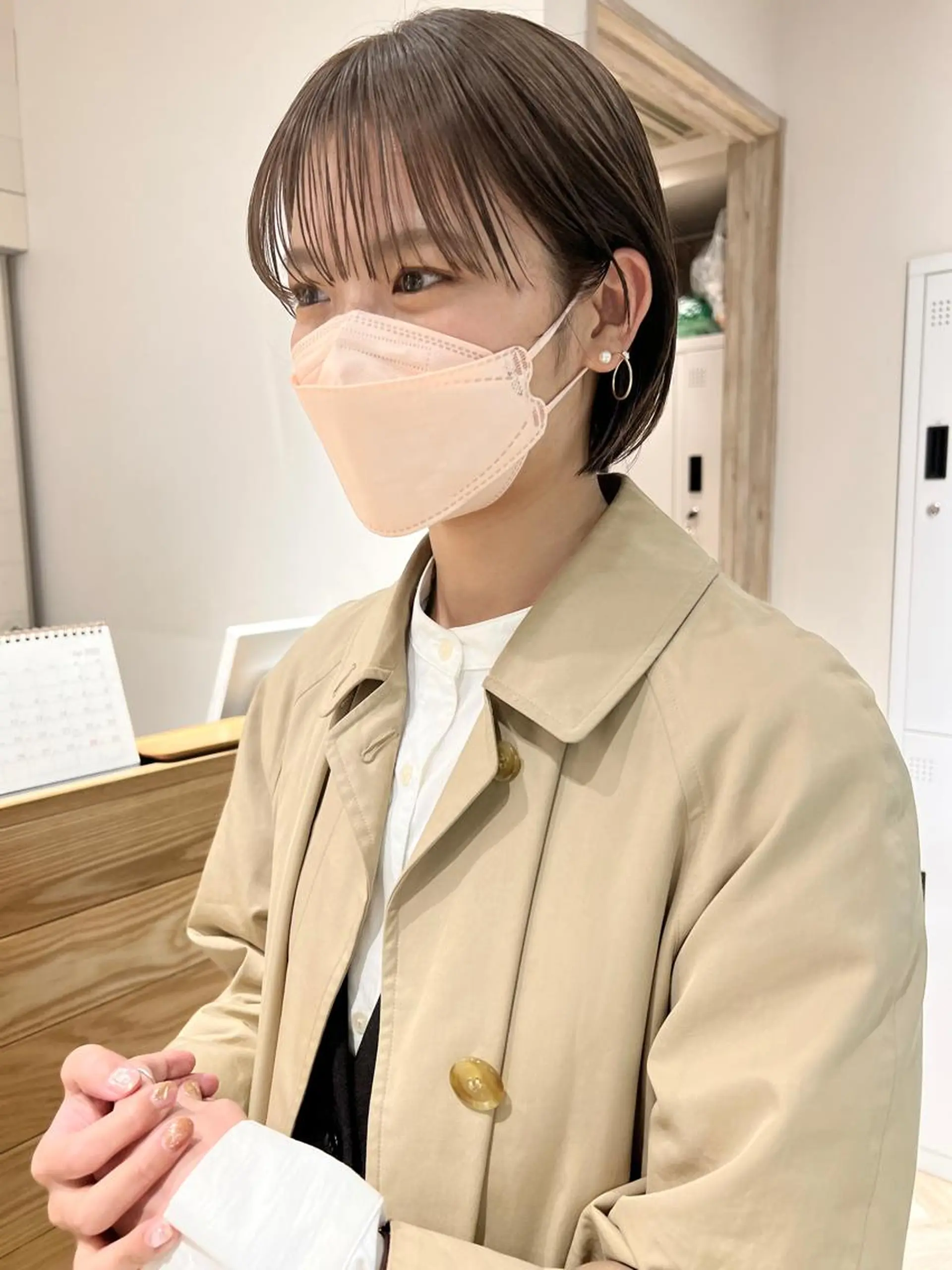 ショート カラー ヘアアレンジ ベージュカラー ピンクカラー パープルカラー 🌿ショート🌿 パーマ🌿淳平のヘアスタイル