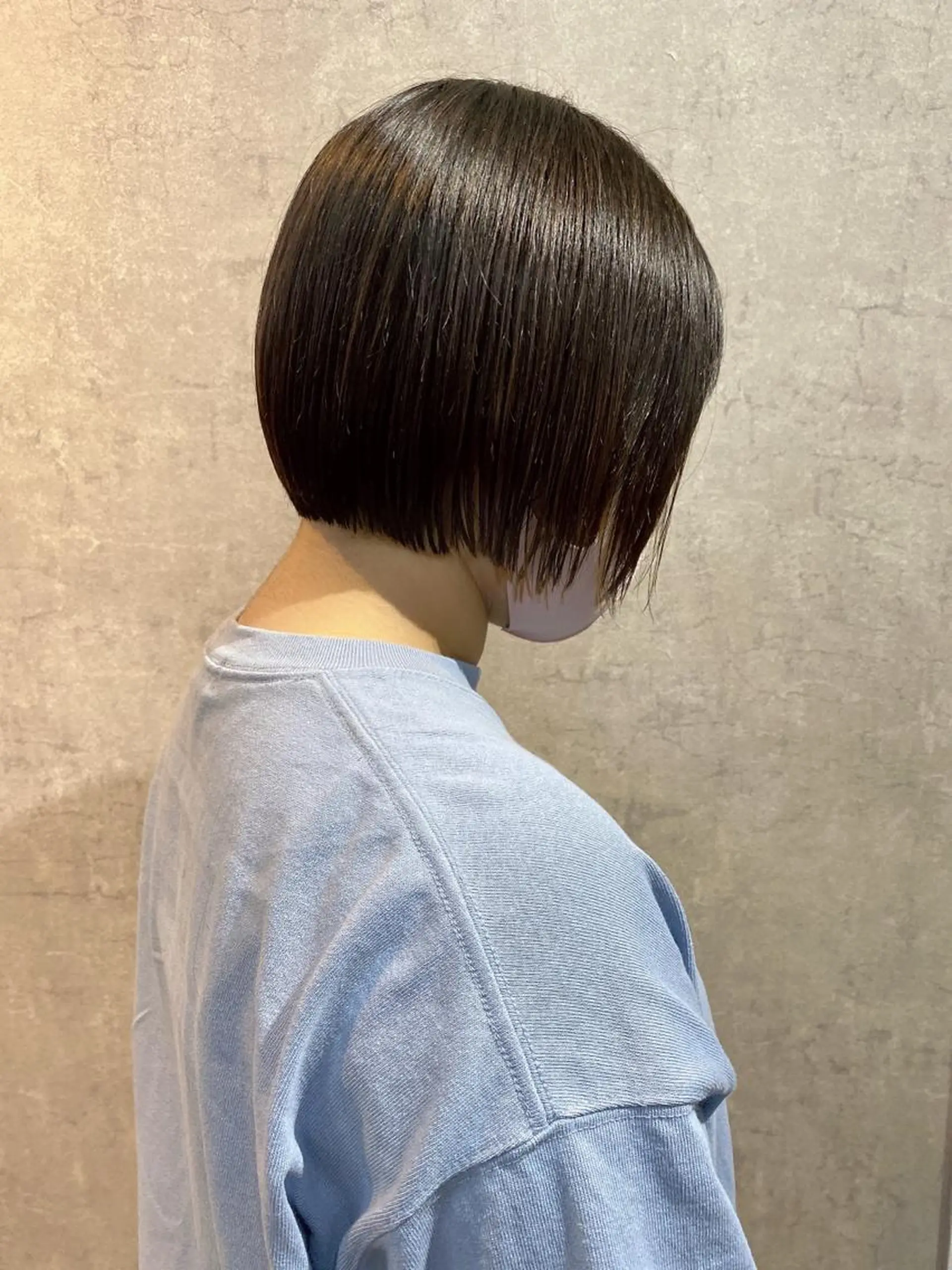 ショート 切りっぱなしボブ/ デザインカラー店長のヘアスタイル