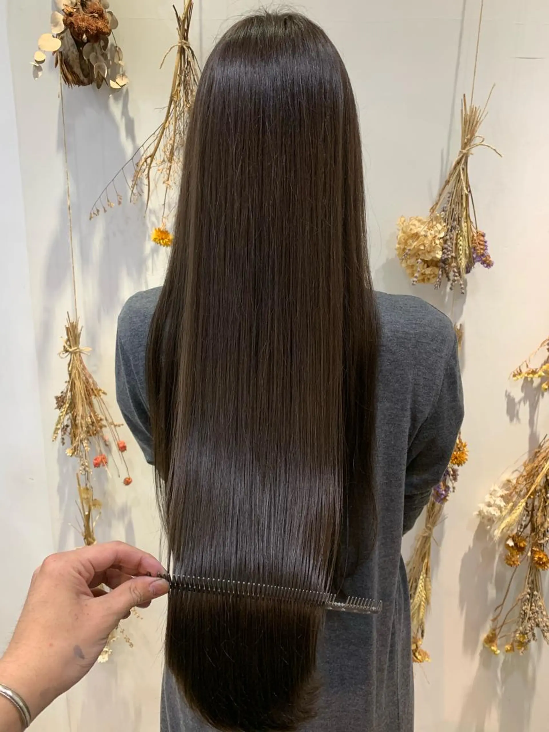 ロング パーマ 縮毛矯正/髪質改善 /韓国風　山川春輝のヘアスタイル