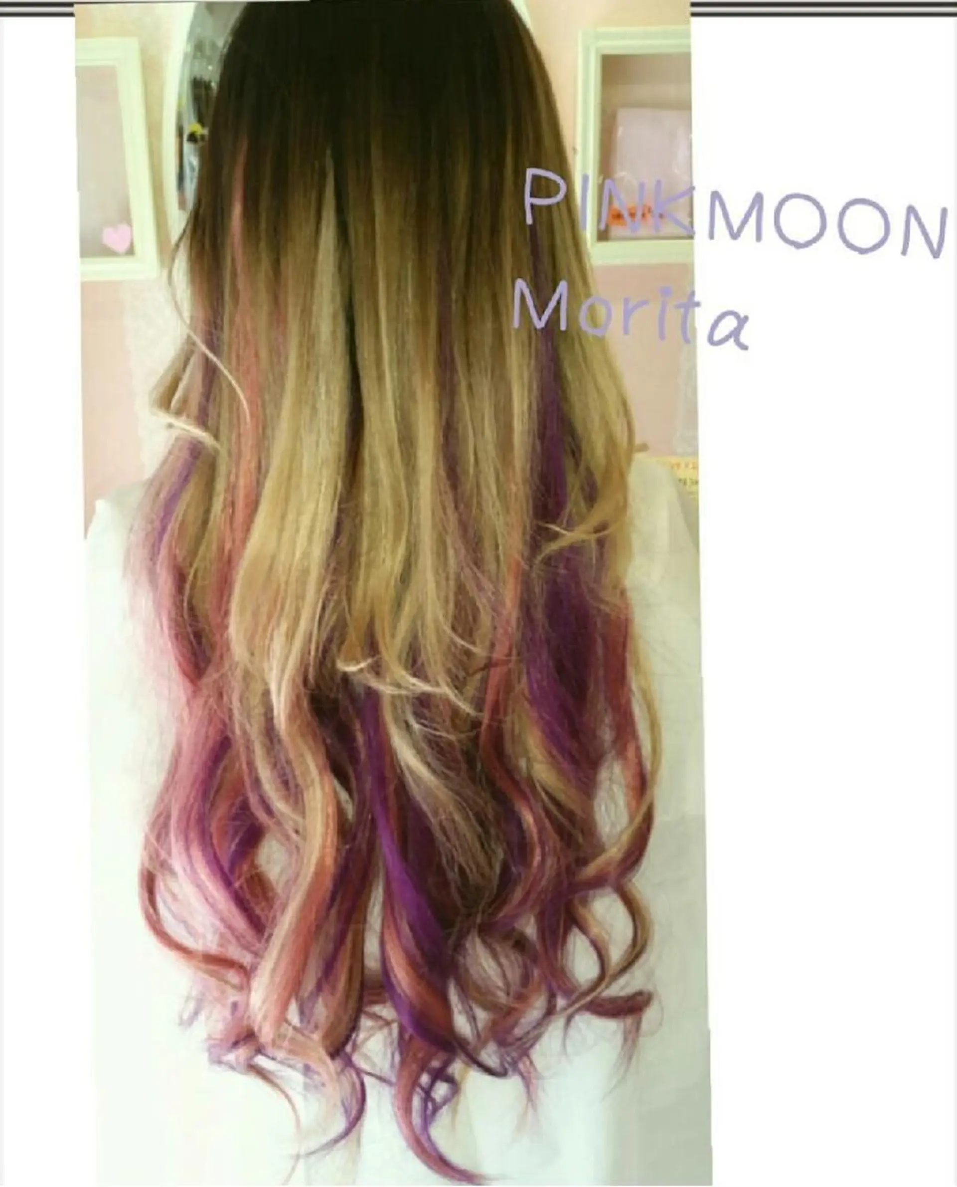 ロング パープルカラー エクステ L-EXT salon所属・エクステ認定講師 💋MANAMI💋のヘアスタイル
