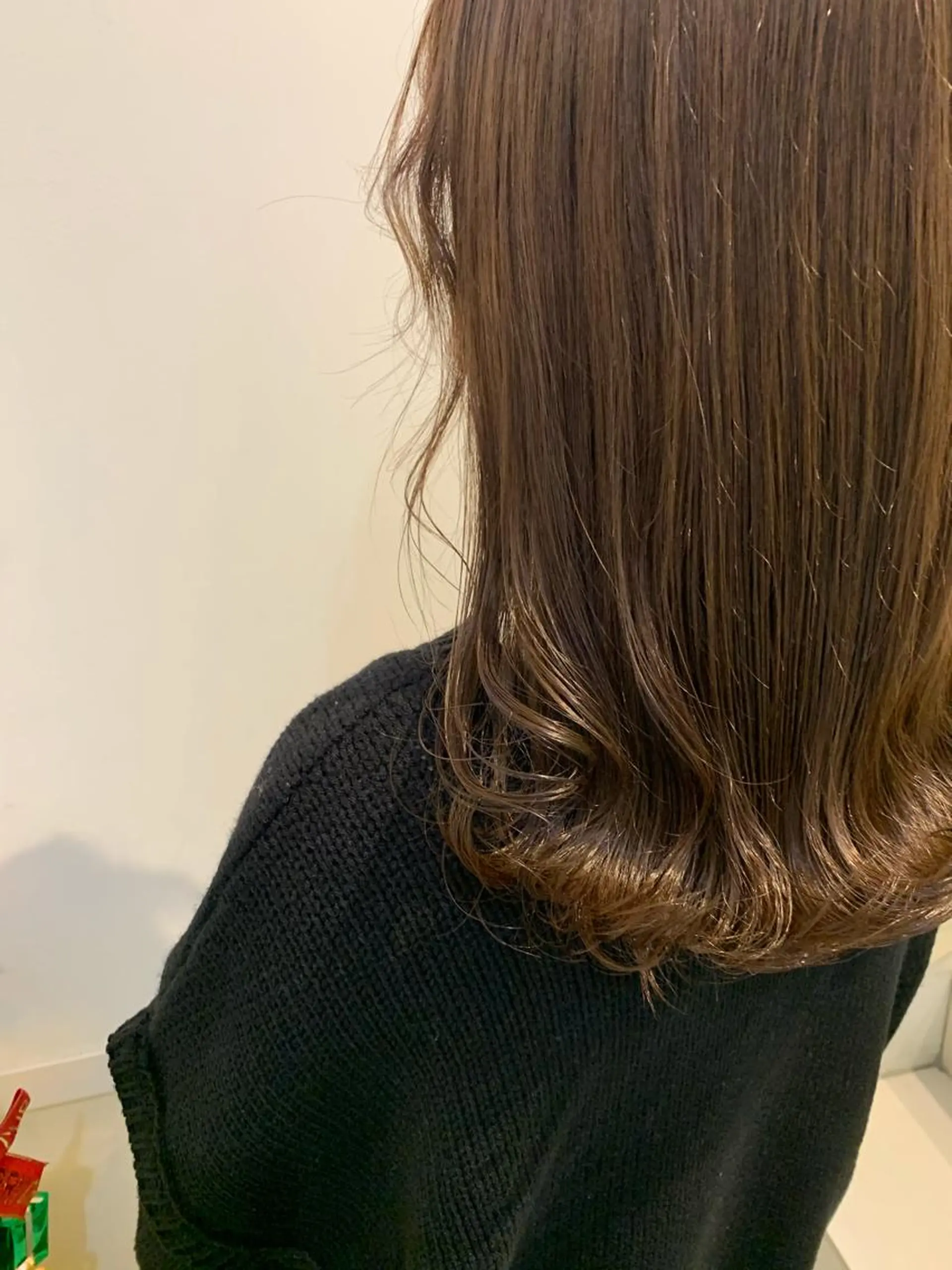 セミロング 透けるbrown カラー🎗♡yukaのヘアスタイル