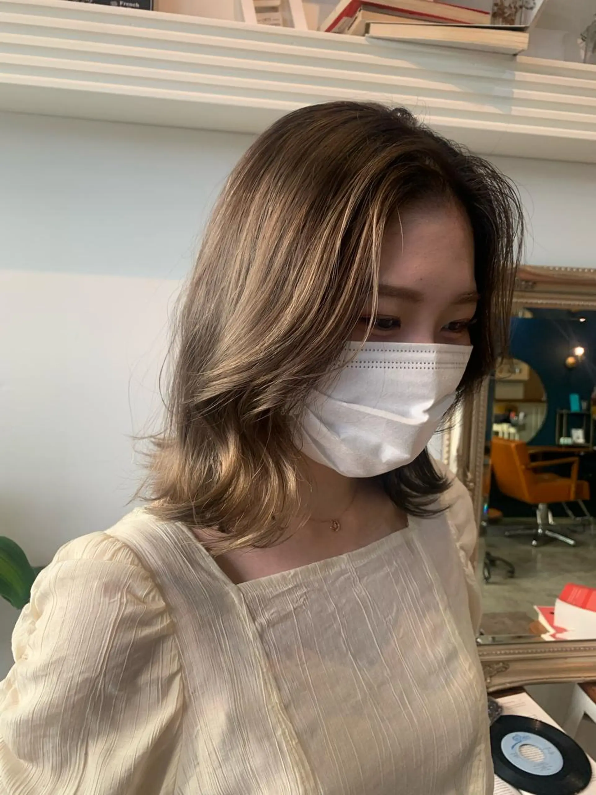 ミディアム ヘアカラー トリートメント ヘッドスパ ヘアセット 大宮/山口 竣也のヘアスタイル