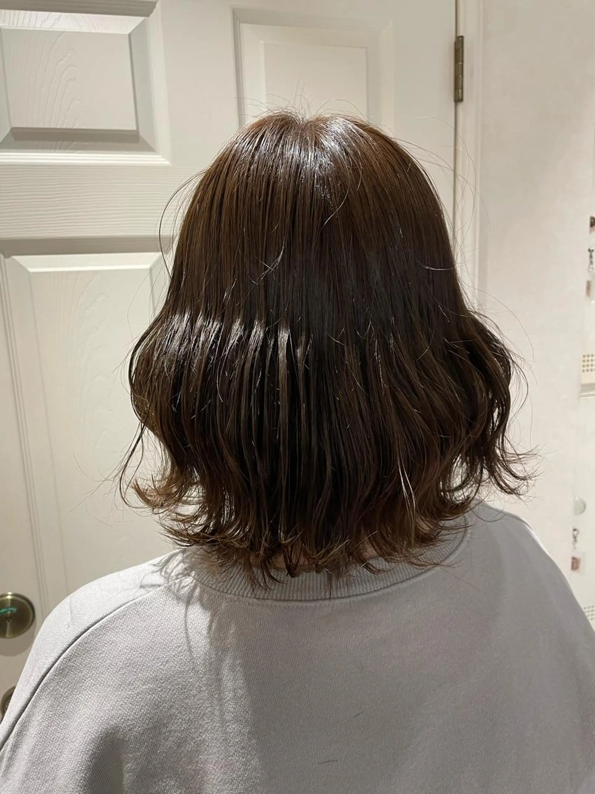 ミディアム カラー ヘアアレンジ アッシュ 柳井 準平のヘアスタイル