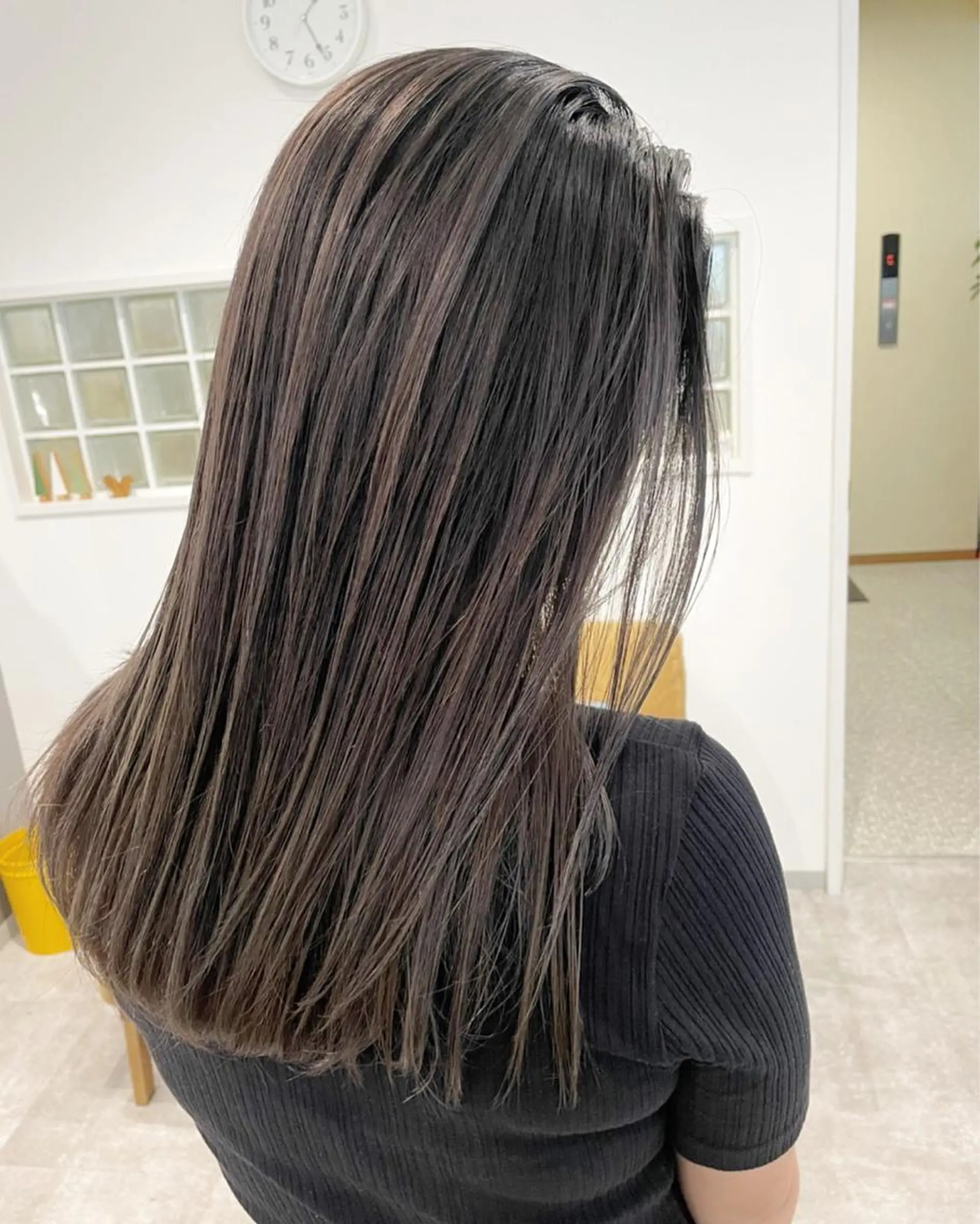 ロング カラー バレイヤージュ レイヤーカット JIL BLAN 京都所属・RU RIのヘアスタイル