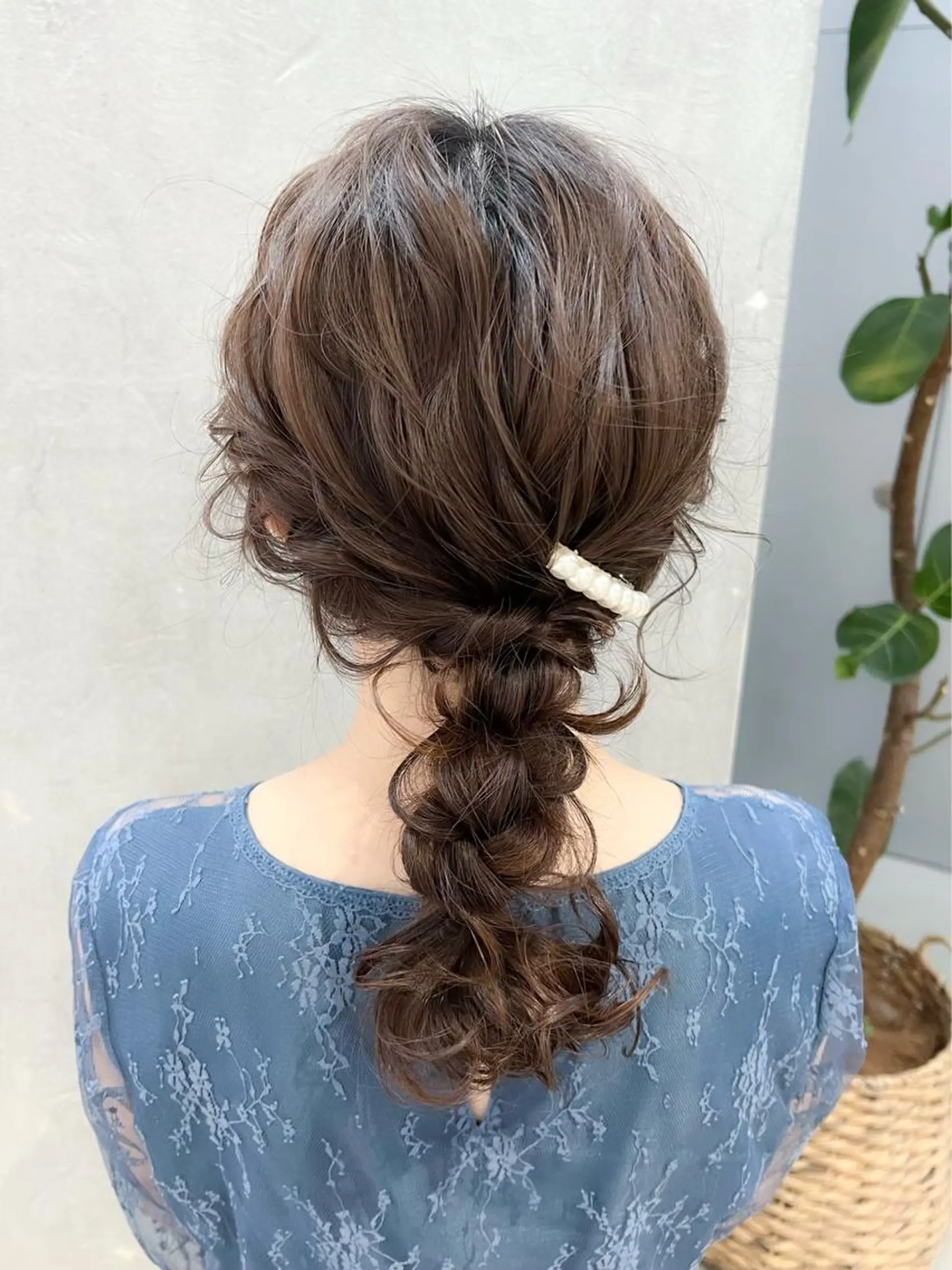 ミディアム ヘアセット le'a所属・谷町/Le'a /竹原しおなのヘアスタイル