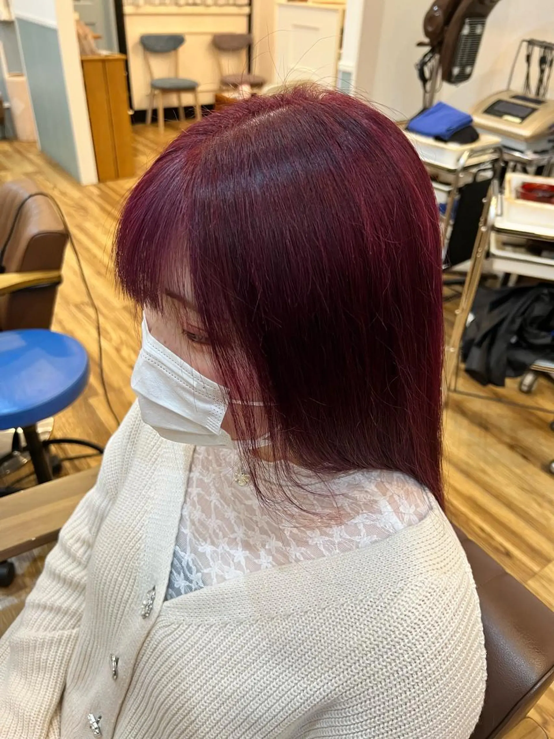 ロング カラー ピンクカラー 🐰ハイトーンカラー 畠山　渡🐰のヘアスタイル