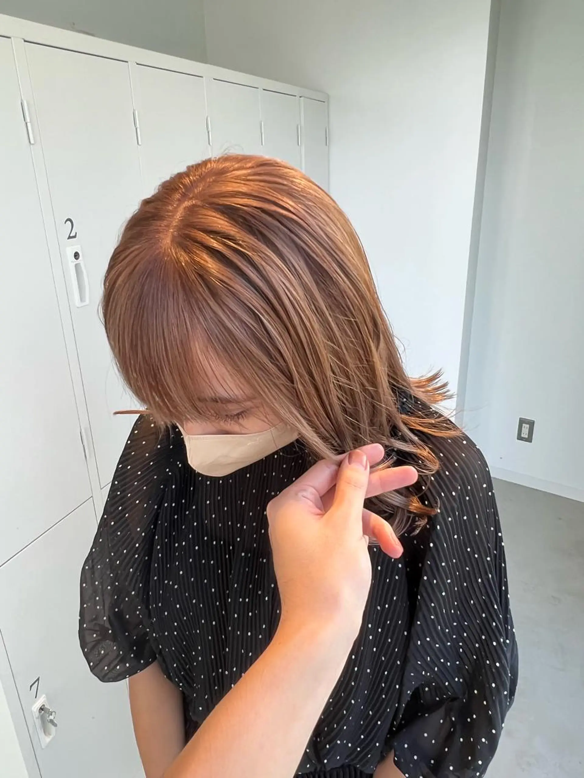 ミディアム カラー ベージュカラー ミルクティーベージュ ヘアカラー 【副店長】DAYS 2nd 久木山湧也のヘアスタイル