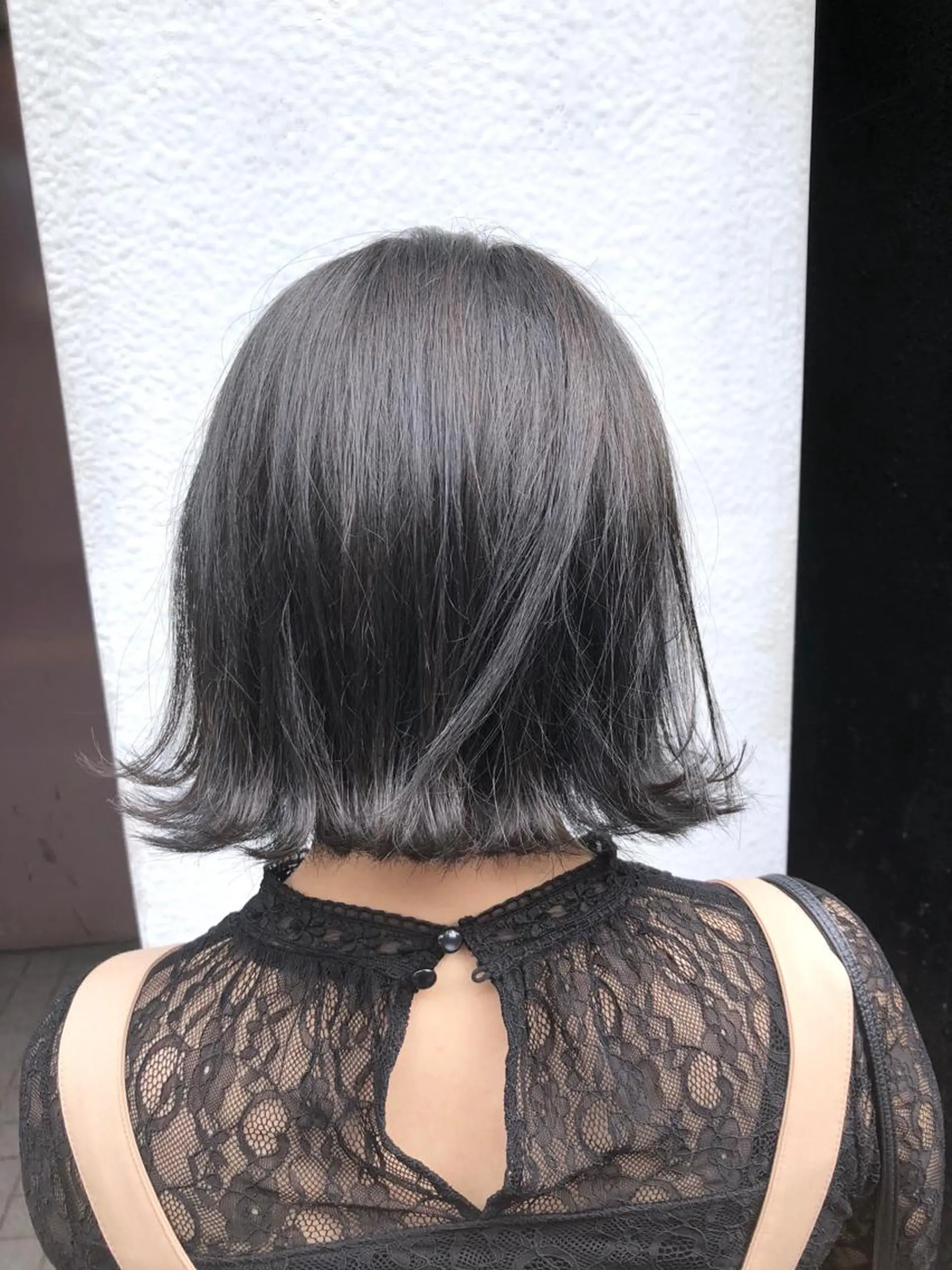 ミディアム カラー 黒髪 100%髪質改善特化 TRUNSのヘアスタイル