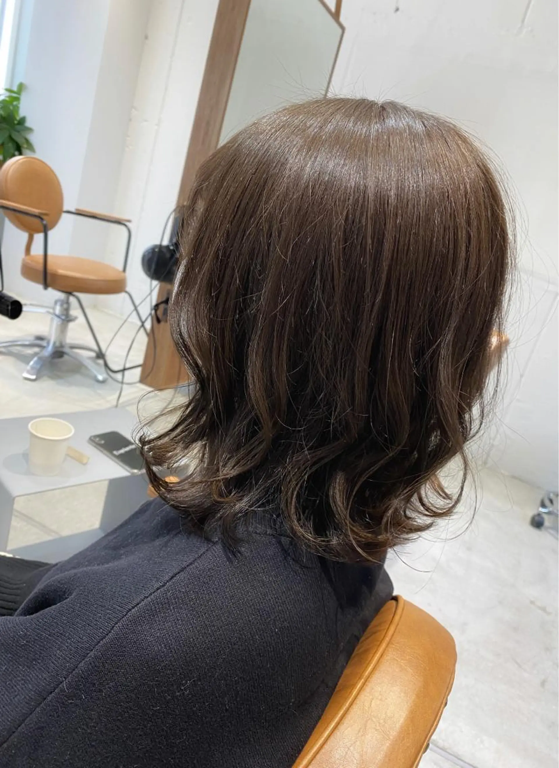 ミディアム カラー ブリーチ オレンジ kico home 肥後橋店所属・似合わせレイヤー 阿波座/ふじむらのヘアスタイル