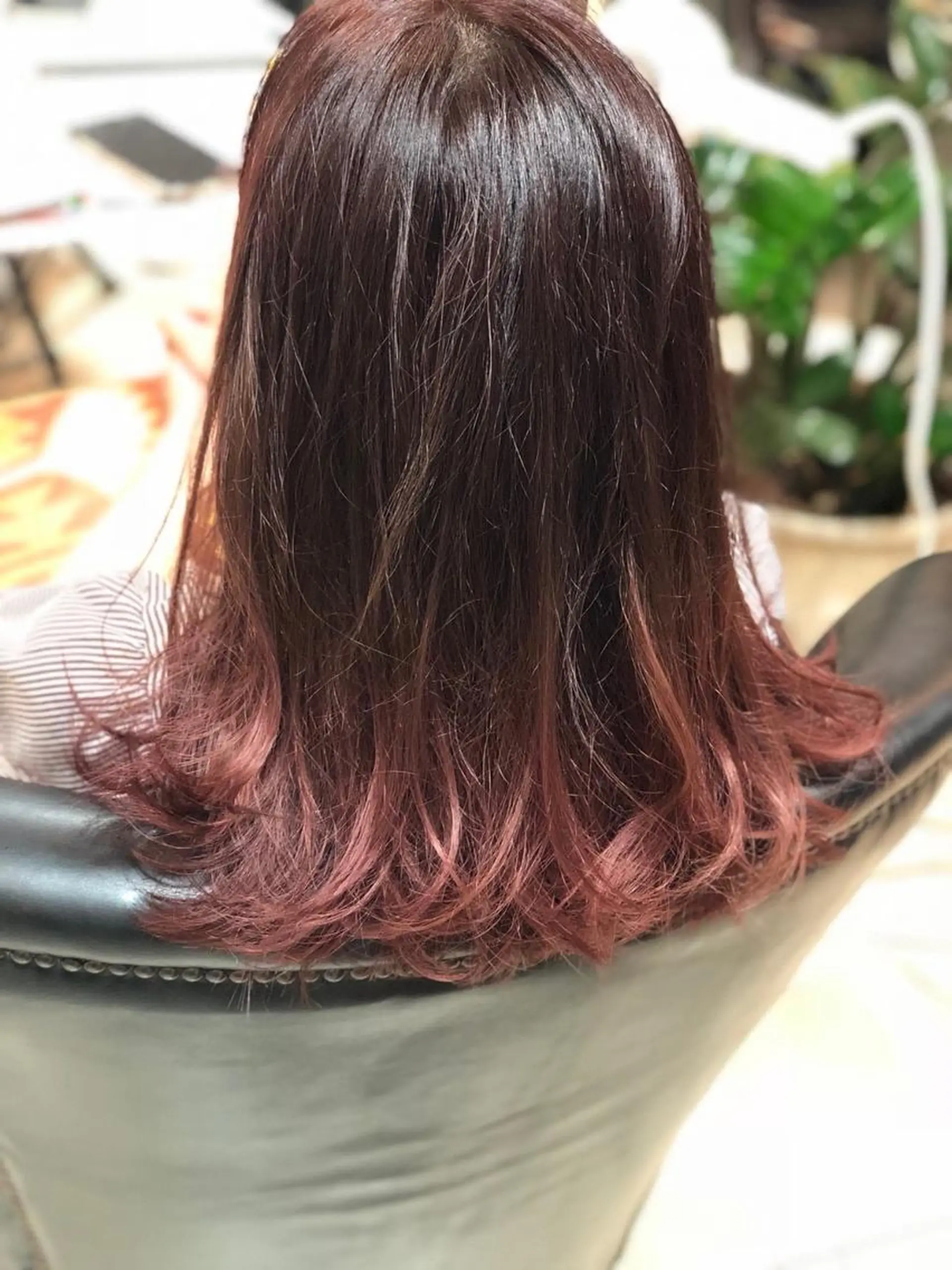 ロング カラー アッシュ グラデーションカラー ピンクカラー ピンクアッシュ 田中 貴大のヘアスタイル