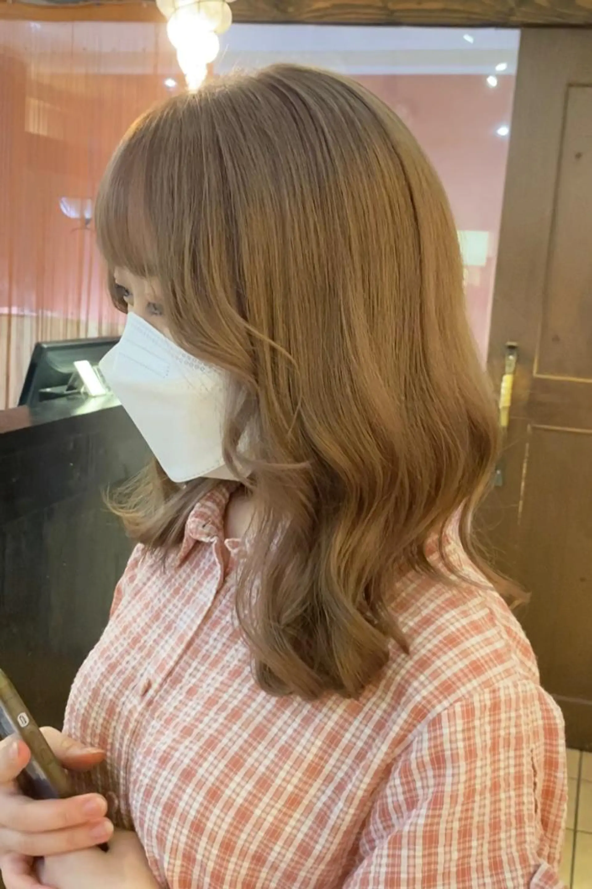 ミディアム 西岡 あつみ/ 堀江美容室のヘアスタイル