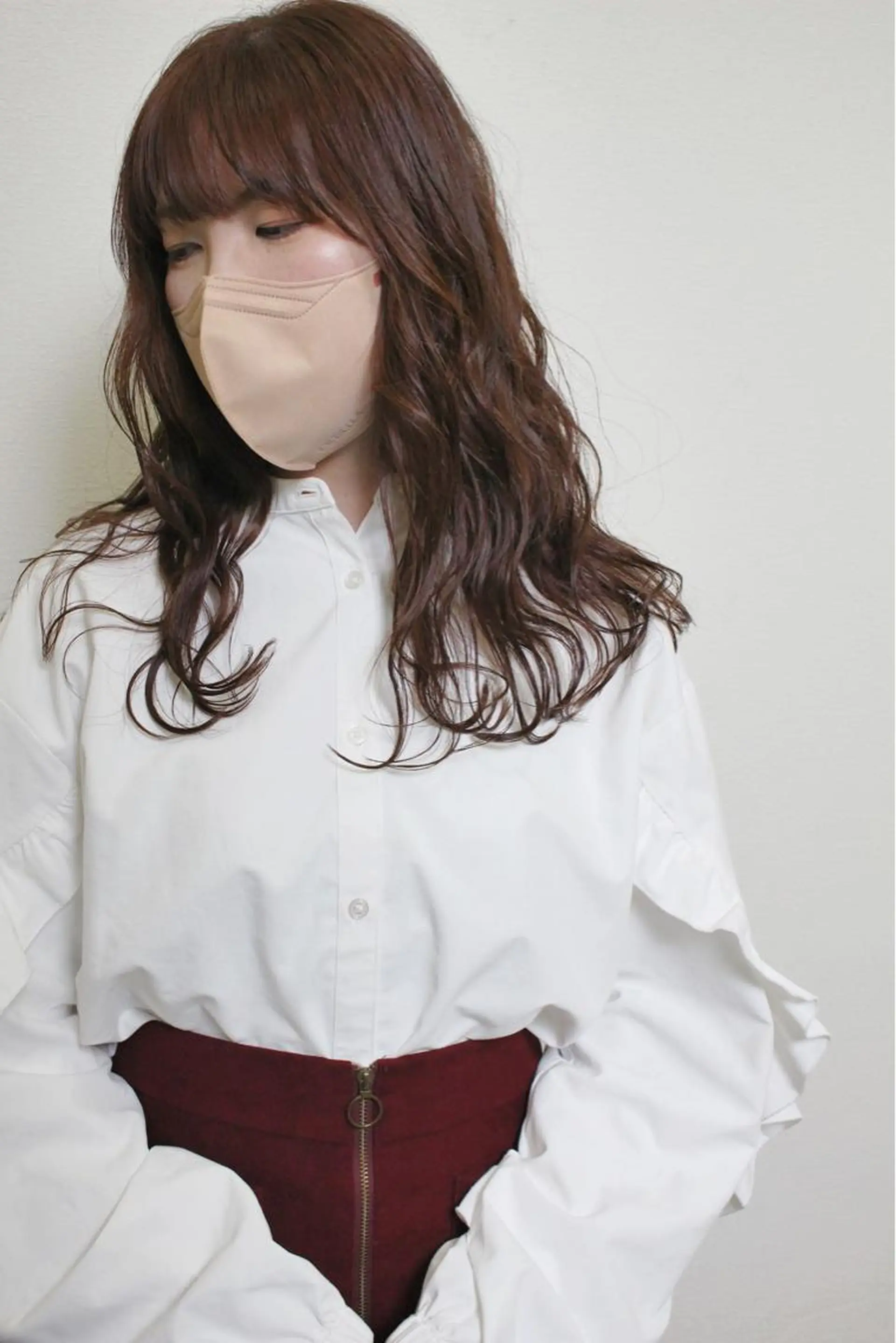 セミロング カラー ブラウンカラー オレンジ カット ヘアカラー 土居 正季のヘアスタイル