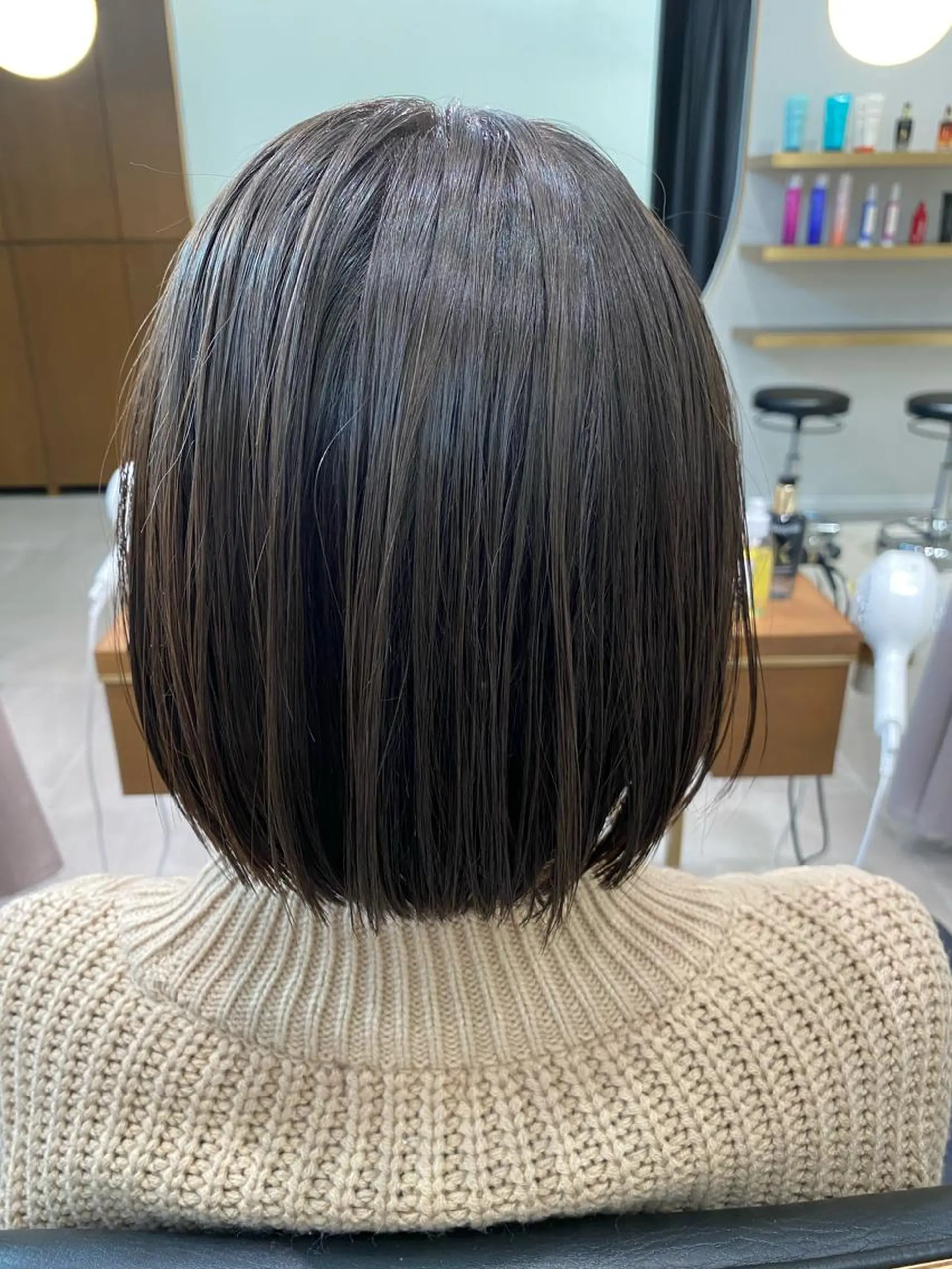 ショート カラー 切りっぱなしボブ ハイライトカラー ボブ ハイライト カット ヘアカラー FURUSHO所属・髪質改善/縮毛矯正 /メンズパーマ川田のヘアスタイル