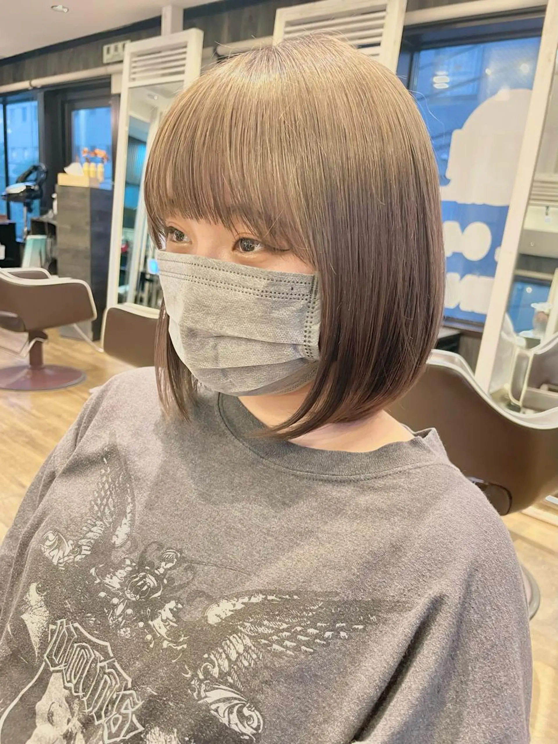 ミディアム カラー カット ヘアカラー トリートメント ヘアセット limit陽平 ショート/ボブのヘアスタイル