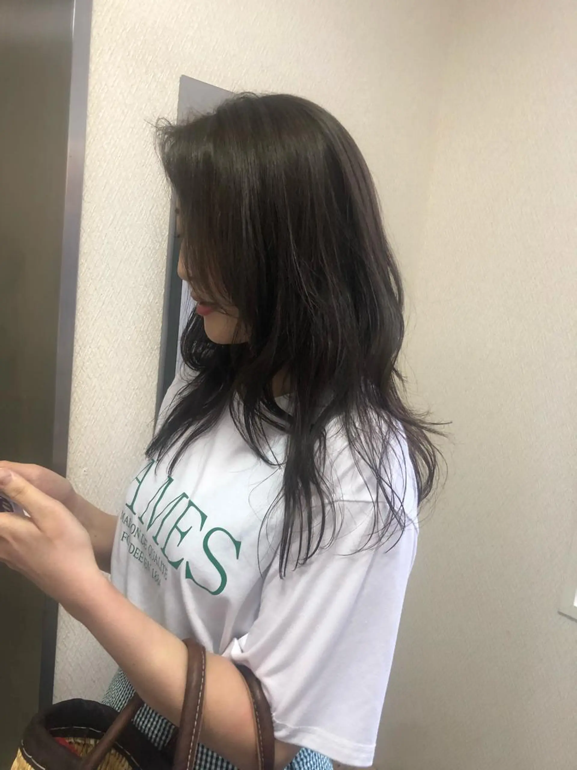 セミロング カラー 水野 雪 /パーマ/暖色カラーのヘアスタイル