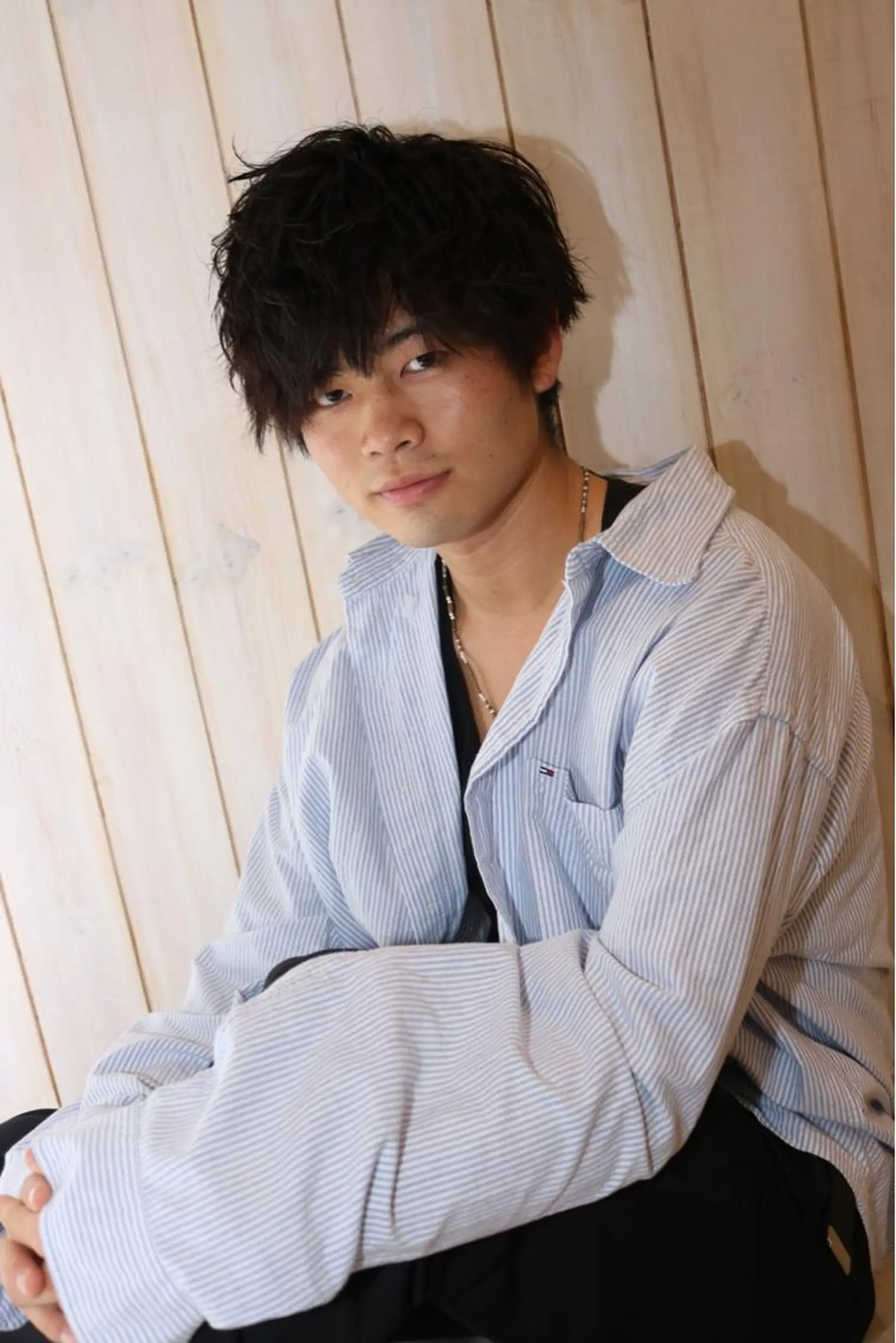 パーマ メンズ 増渕 駿介のヘアスタイル