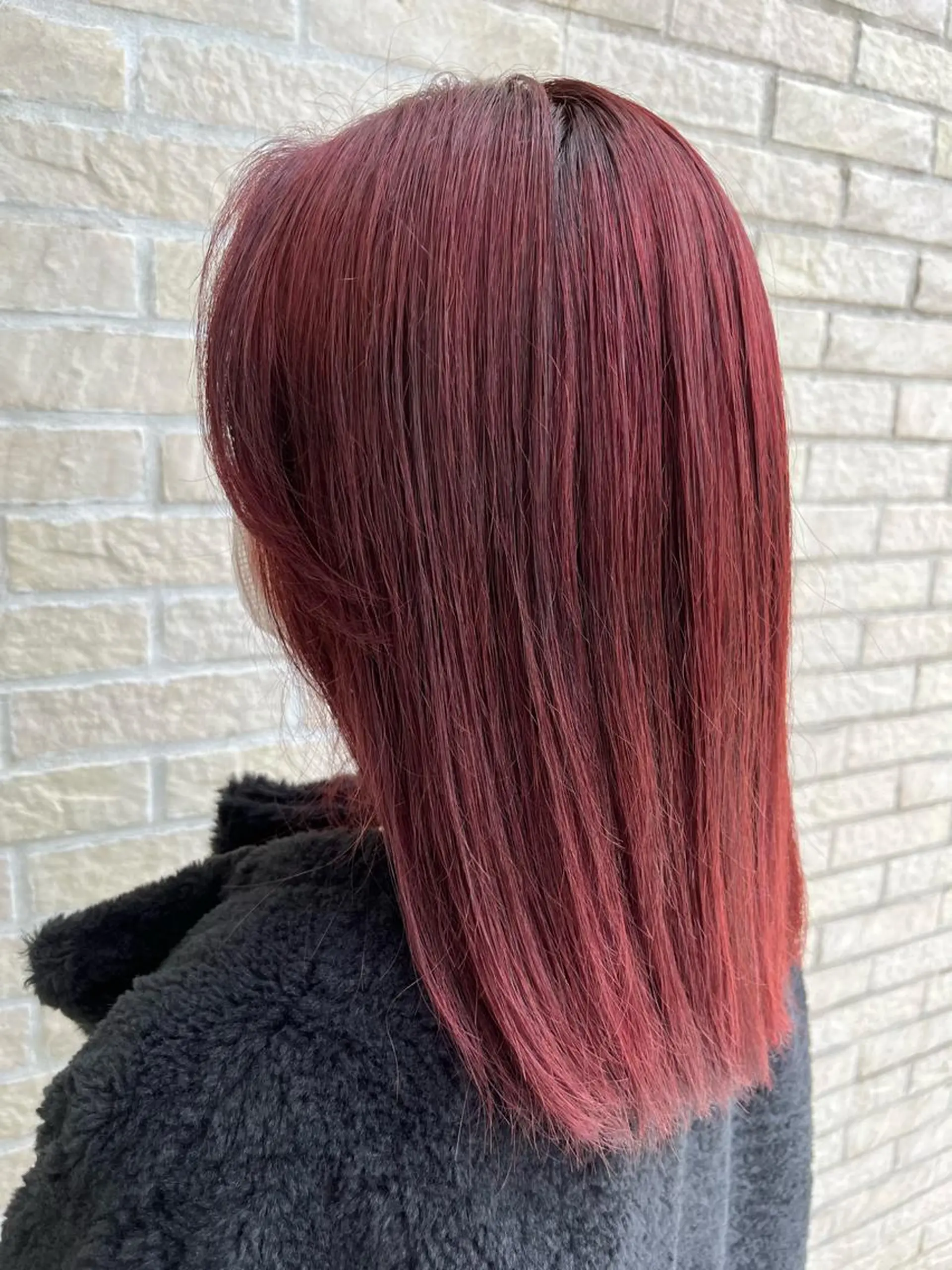 ミディアム カラー ピンクカラー レッドカラー color&care Lita [カラーアンドケア リタ]所属・🪞笹川 🪞のヘアスタイル