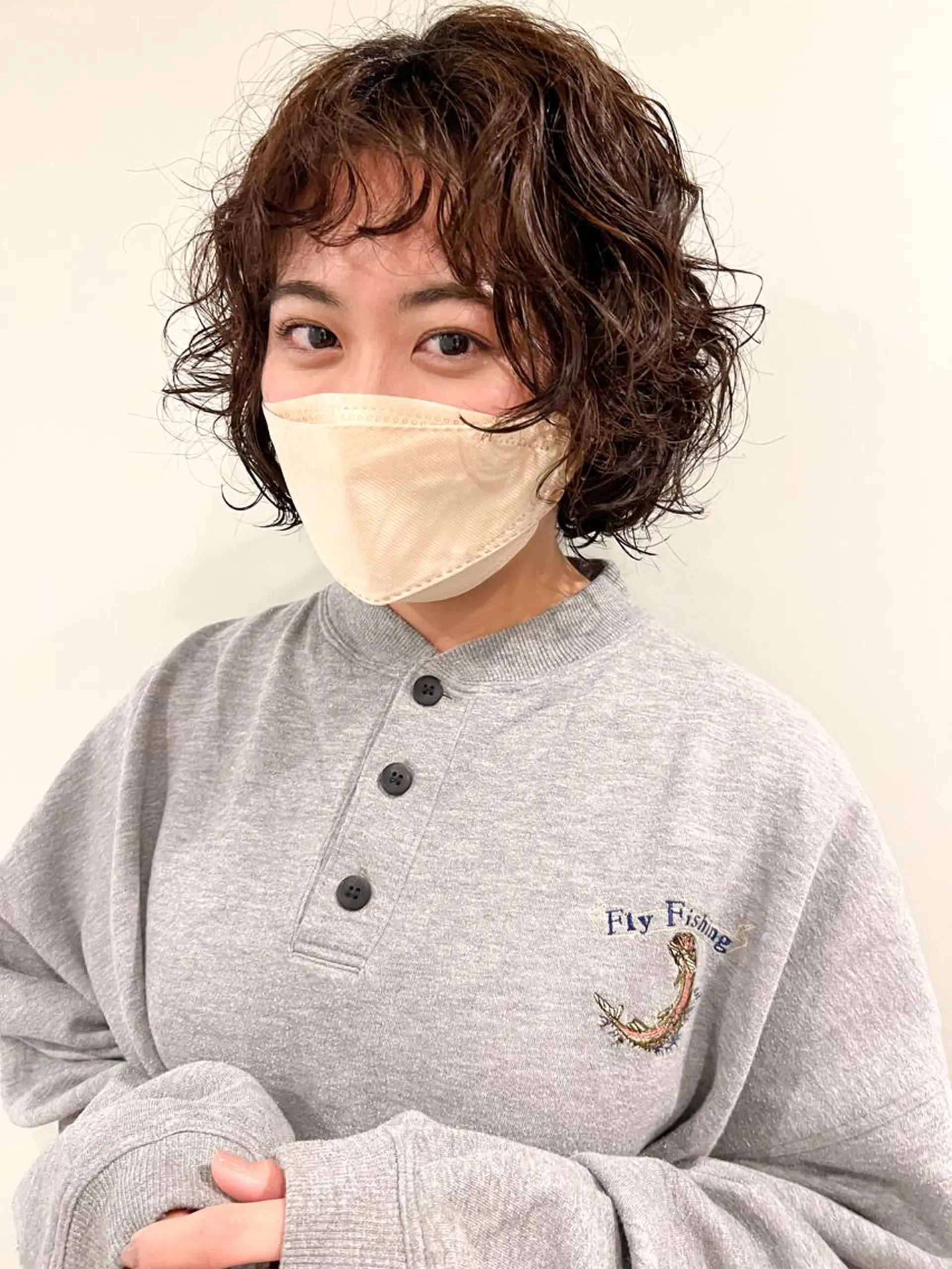 ミディアム パーマ ミディアムパーマ /癖毛パーマのヘアスタイル