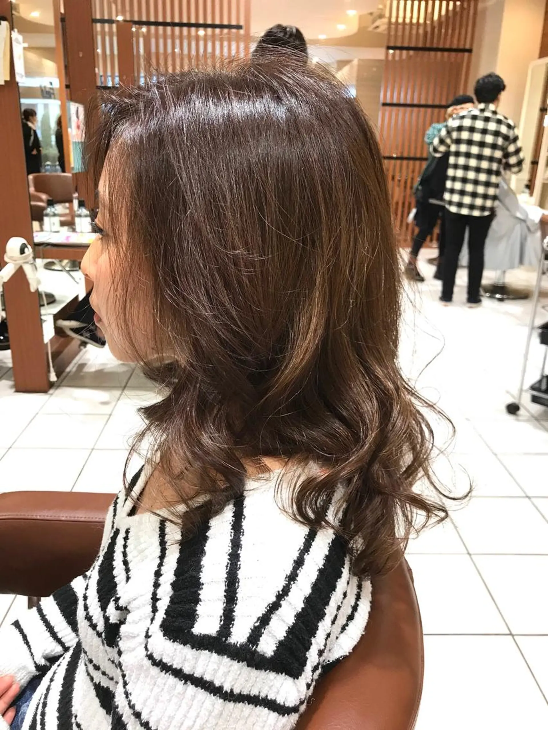 ロング カラー パーマ ヘアアレンジ テラモト カズヨシのヘアスタイル