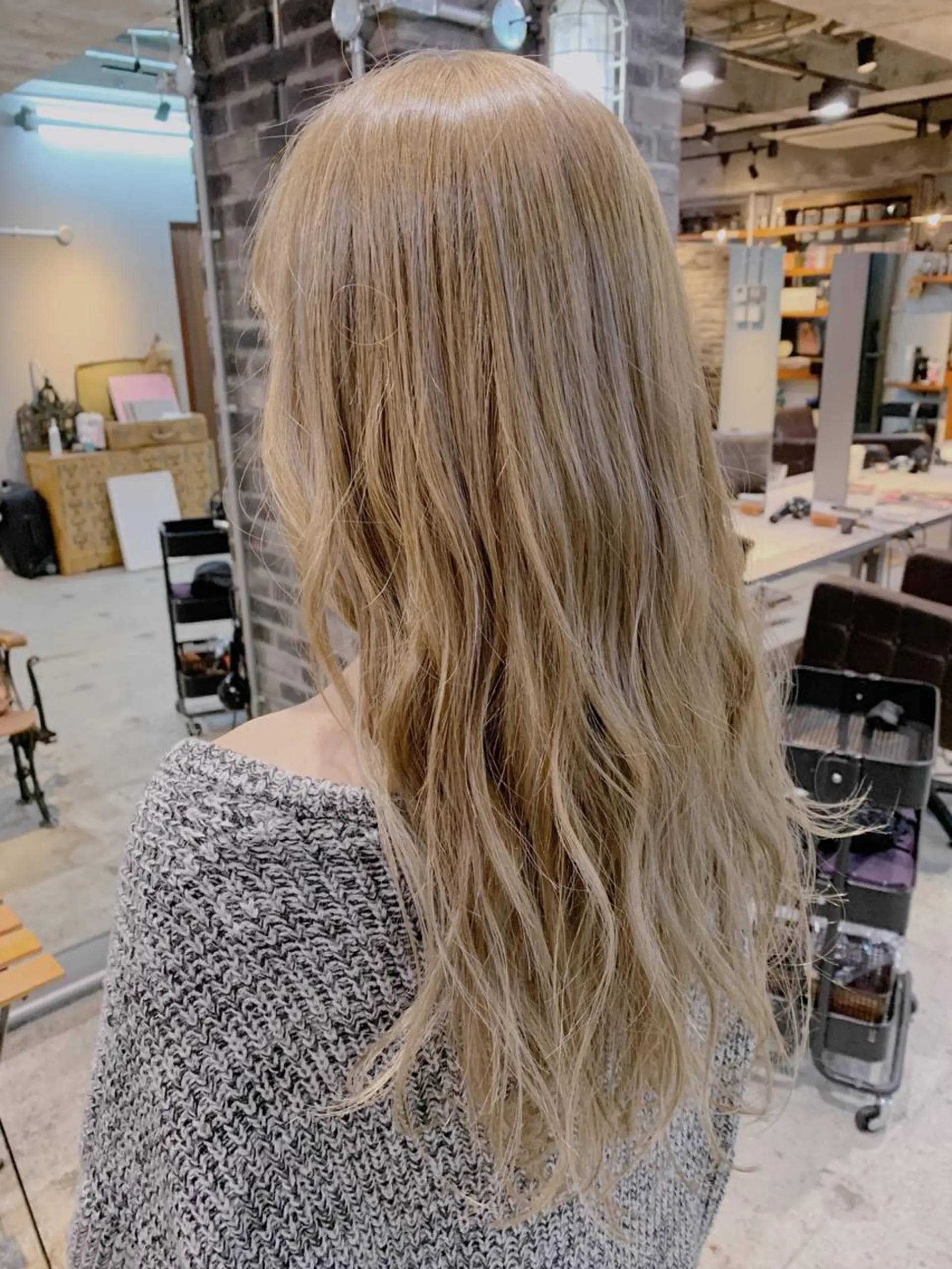 ロング カラー パーマ ヘアカラー トリートメント 代表 中島貴志のヘアスタイル