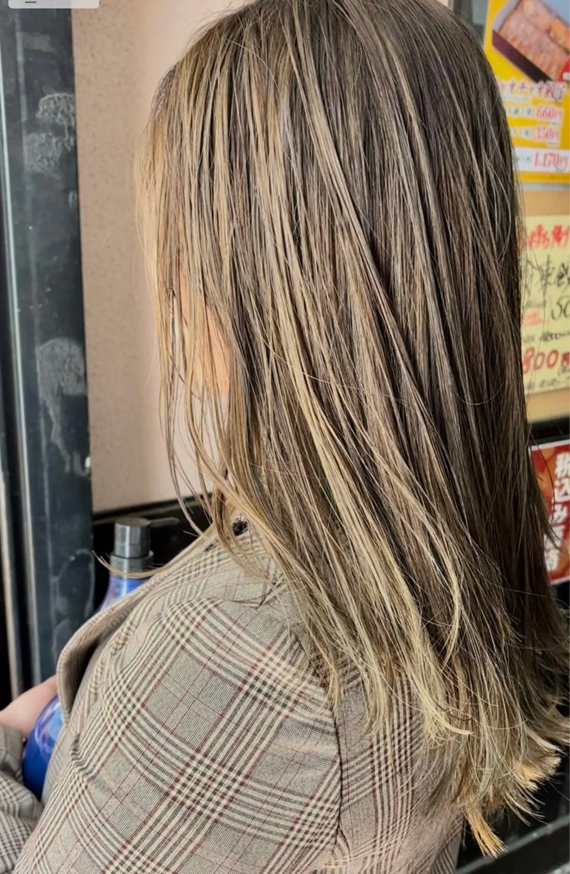 ロング カラー Blue高槻所属・ハイライト 透明感カラー松本のヘアスタイル