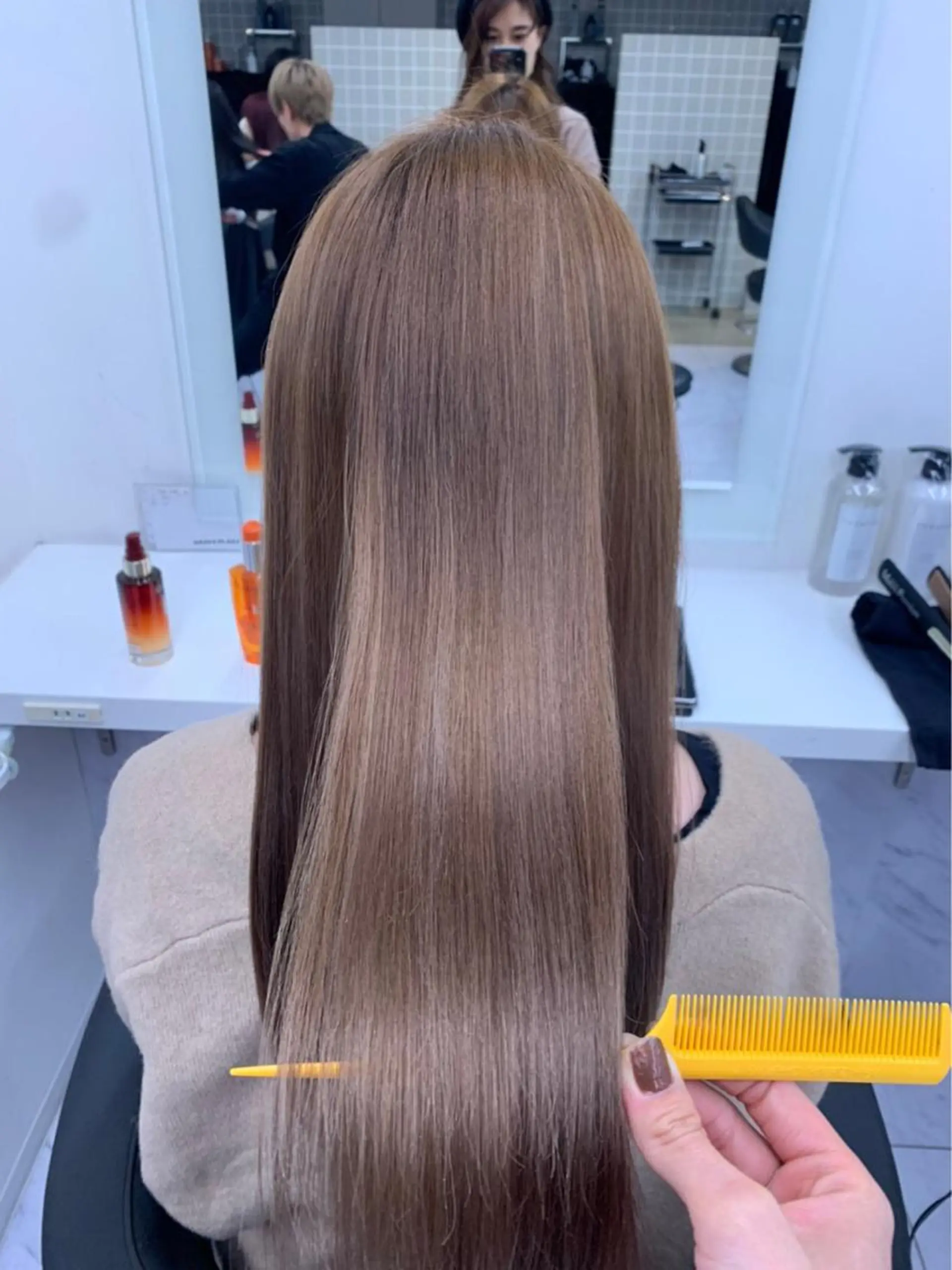 ロング トリートメント 酸熱トリートメント レイヤー/韓国❣️ 髪質改善/亘紘輝のヘアスタイル